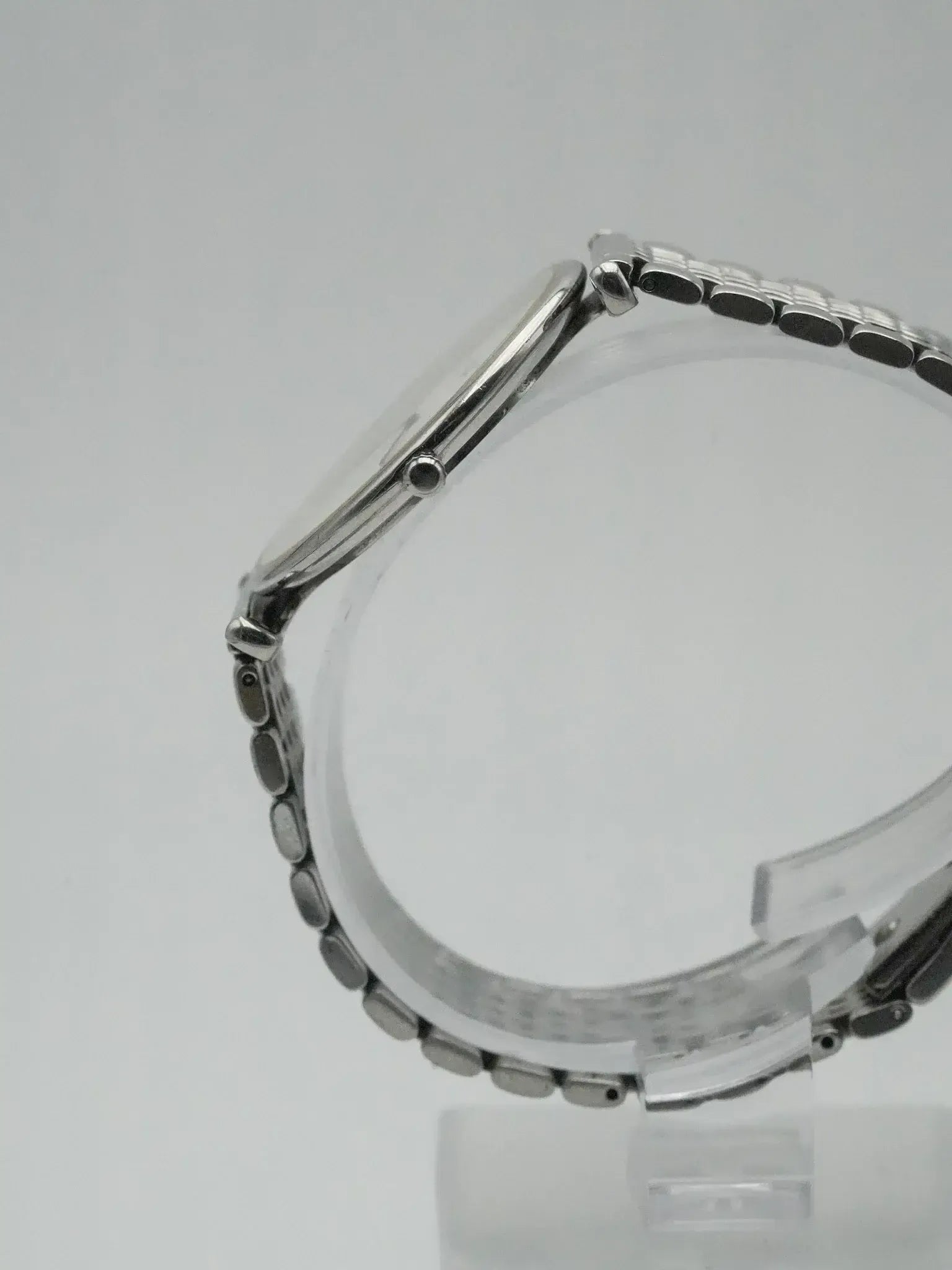 Longines - La Grande Classique Extra Plat acier maille cadran blanc - 1990s - Atelier Victor