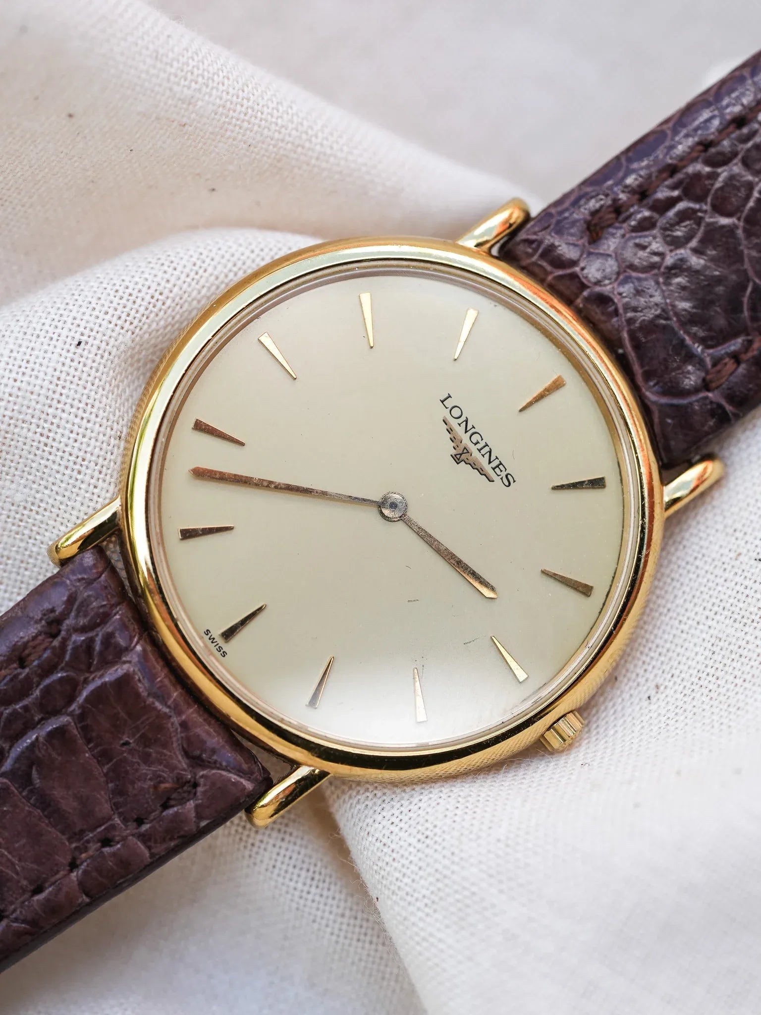 Longines - La Grande Classique Minimaliste Or - 1980s - Atelier Victor - Vintage Shop