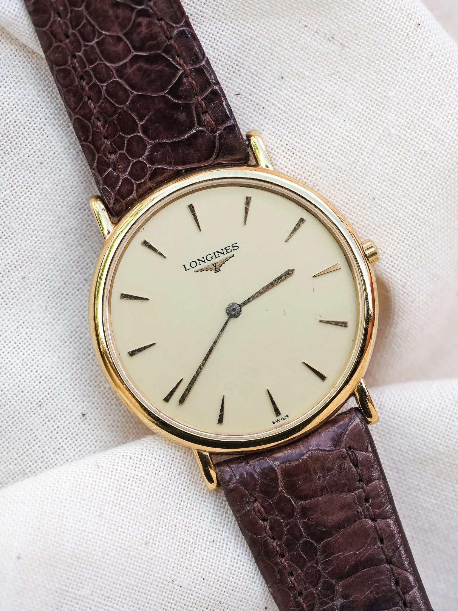 Longines - La Grande Classique Minimaliste Or - 1980s - Atelier Victor - Vintage Shop