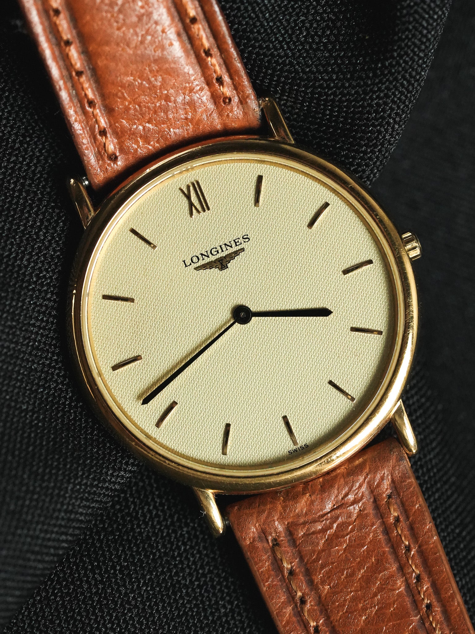 Longines - La Grande Classique Ronde Or Extra plate - 1990s - Atelier Victor - Vintage Shop