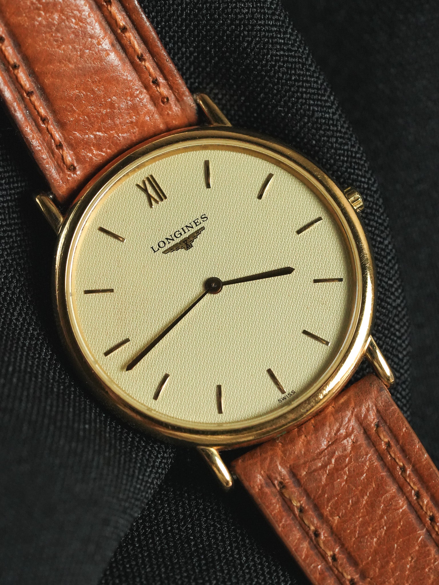 Longines - La Grande Classique Ronde Or Extra plate - 1990s - Atelier Victor - Vintage Shop