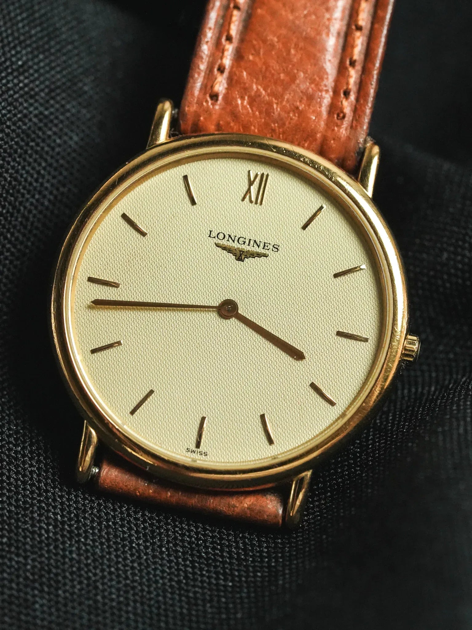 Longines - La Grande Classique Ronde Or Extra plate - 1990s - Atelier Victor - Vintage Shop