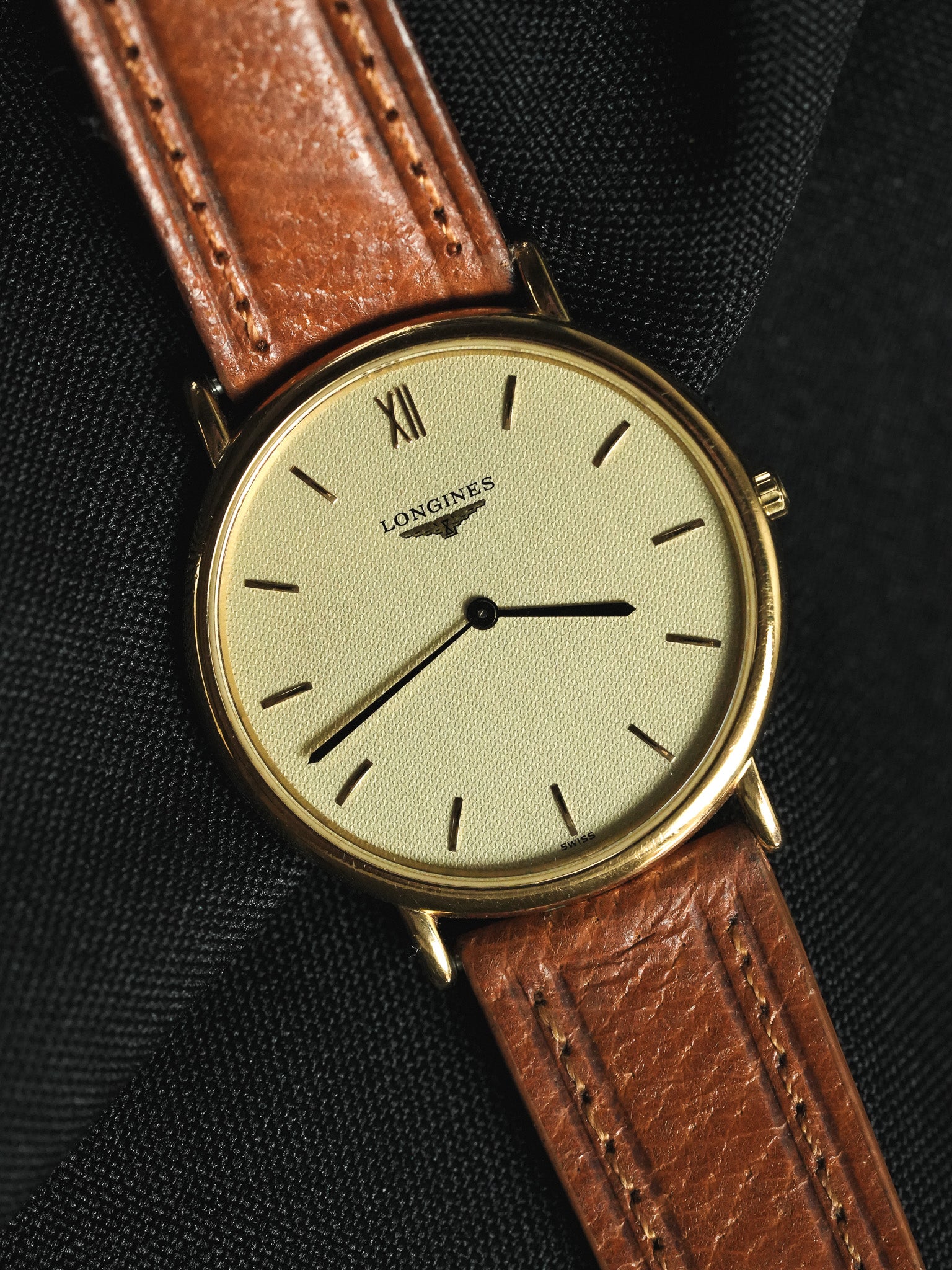 Longines - La Grande Classique Ronde Or Extra plate - 1990s - Atelier Victor - Vintage Shop