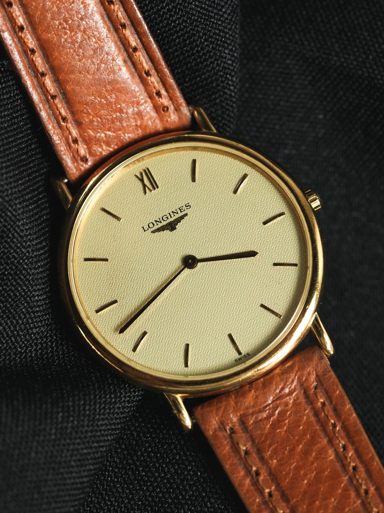 Longines - La Grande Classique Ronde Or Extra plate - 1990s - Atelier Victor - Vintage Shop