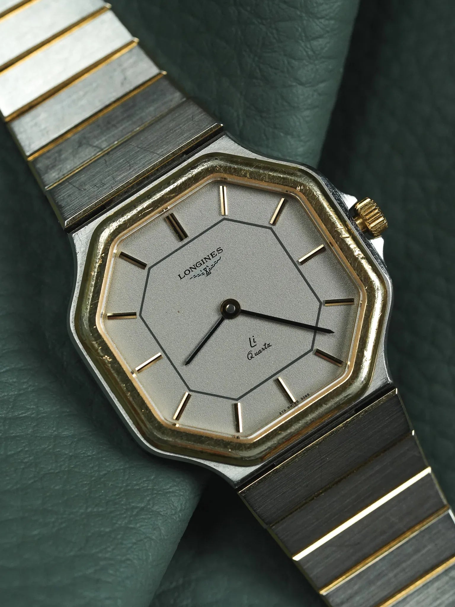 Longines - Li Quartz Royal Octogonale Acier Or - 1980s - Atelier Victor