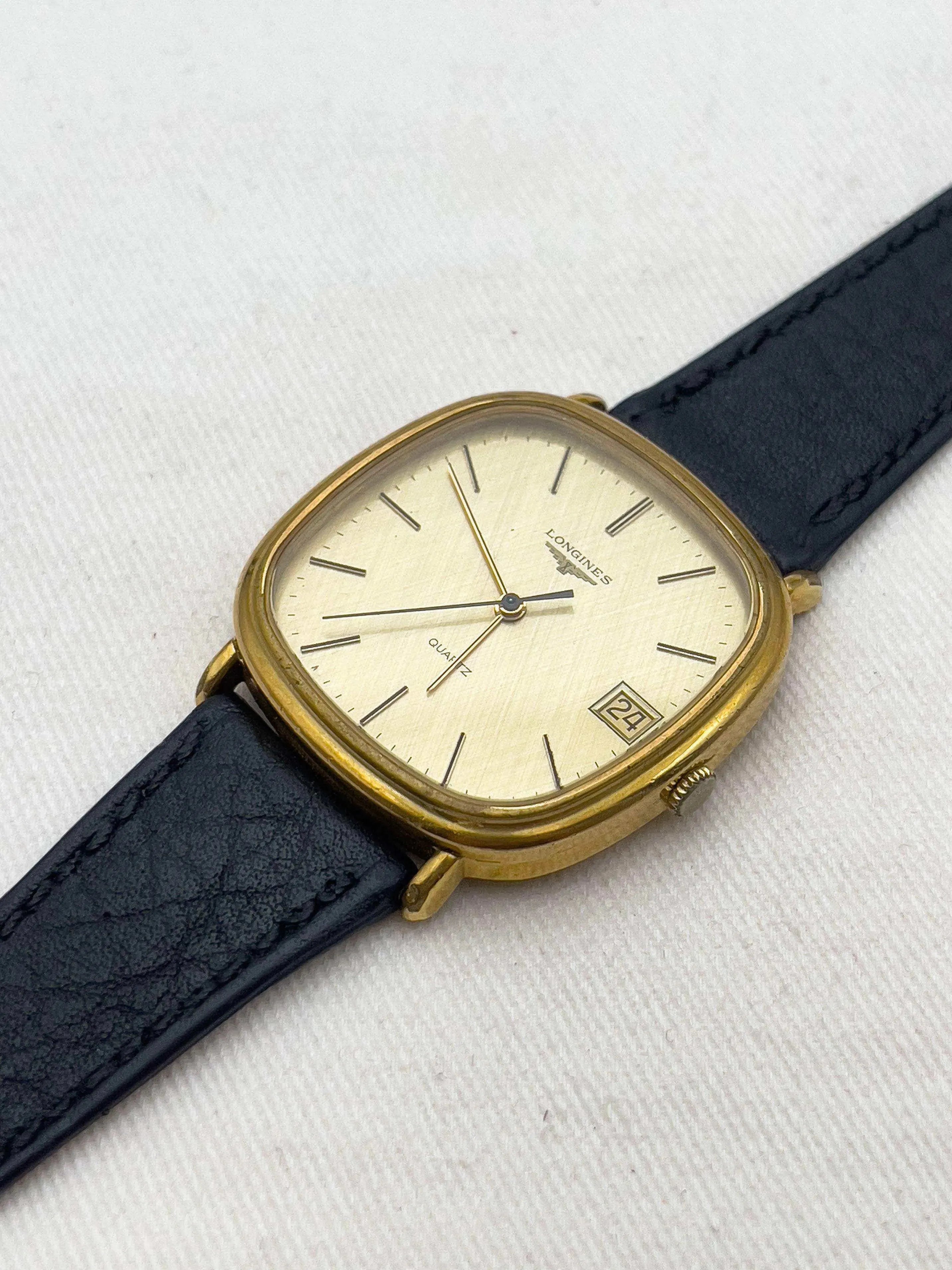 Longines - Linen Square - 1980s - Atelier Victor Paris - Vintage Watch Shop Dubai