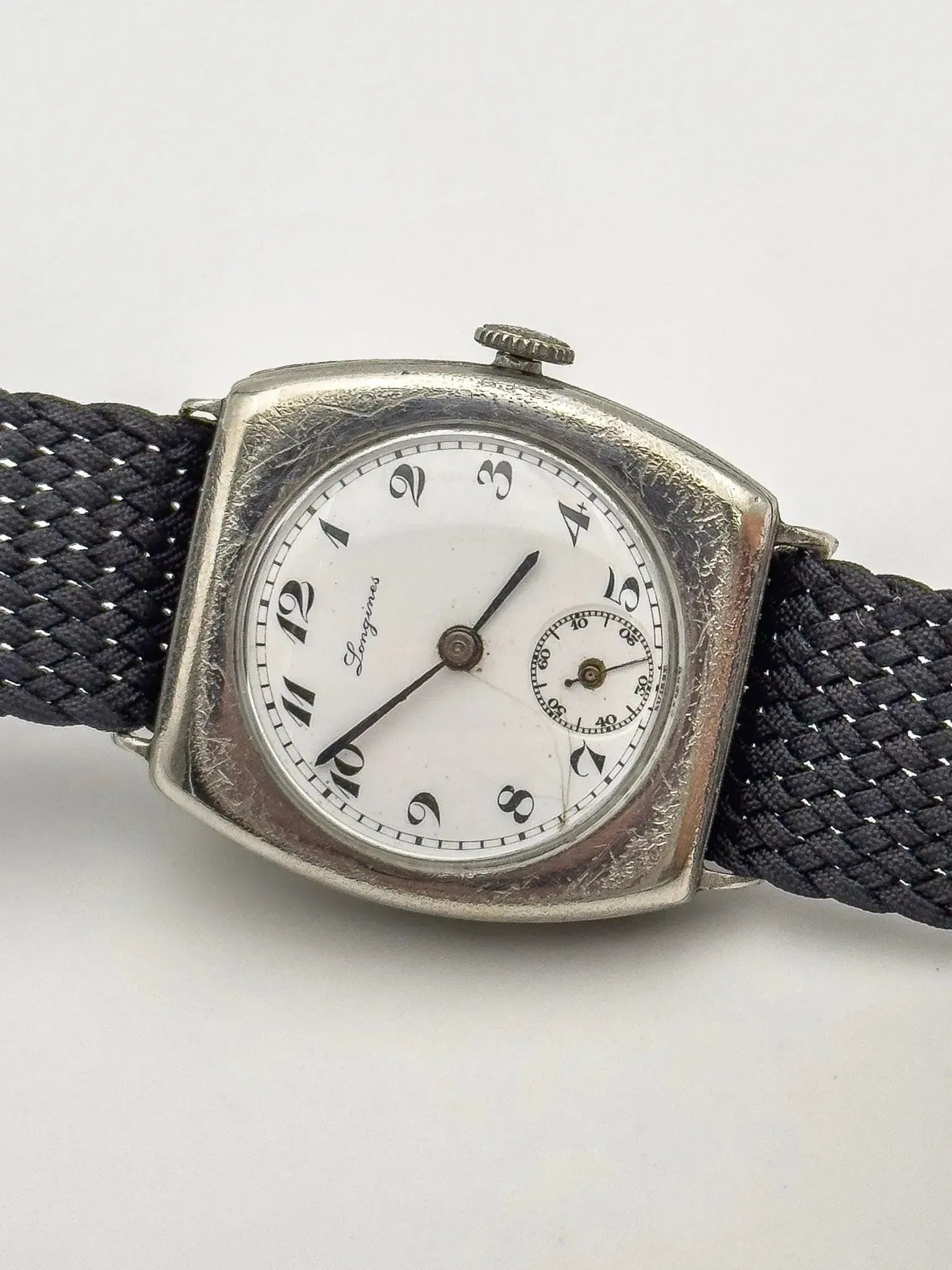 Longines - Military Tonneau Enamel Dial - 1913 - Atelier Victor