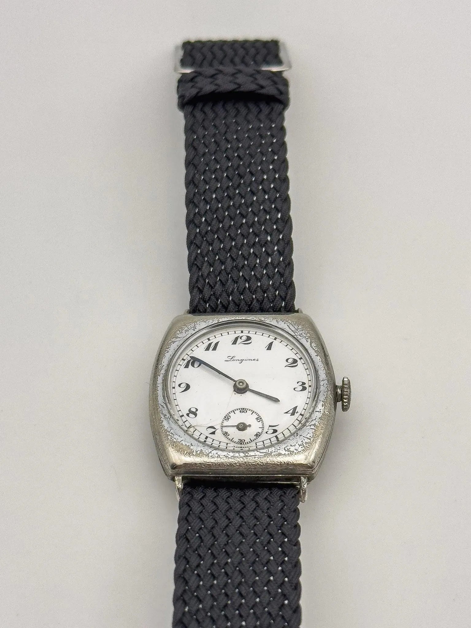 Longines - Military Tonneau Enamel Dial - 1913 - Atelier Victor - Vintage Shop