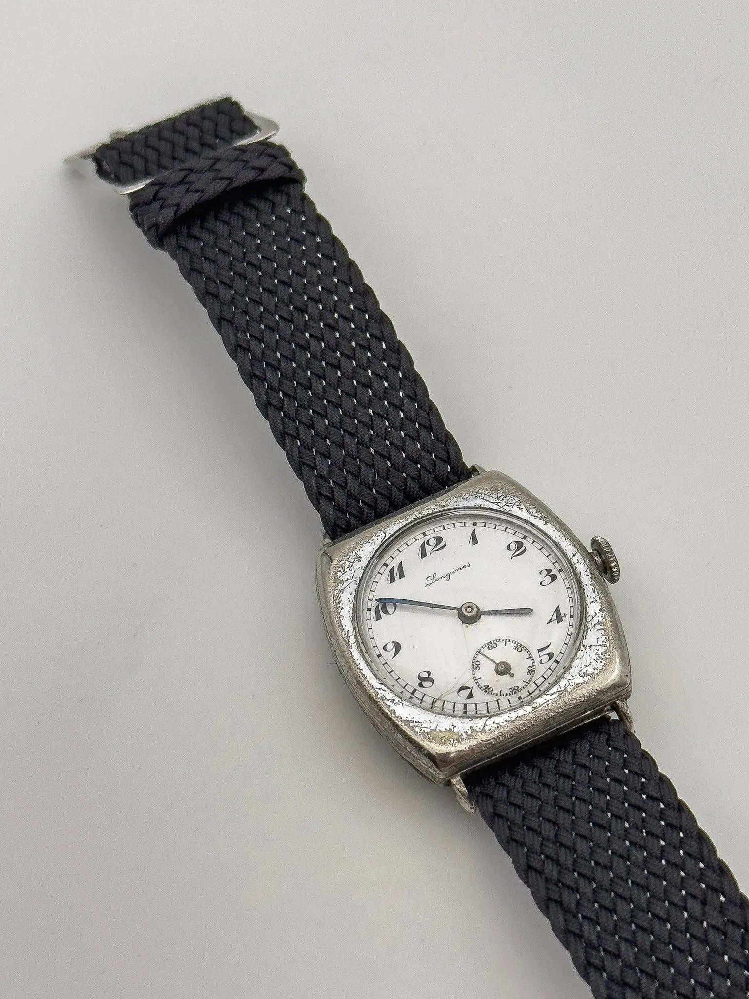 Longines - Military Tonneau Enamel Dial - 1913 - Atelier Victor - Vintage Shop