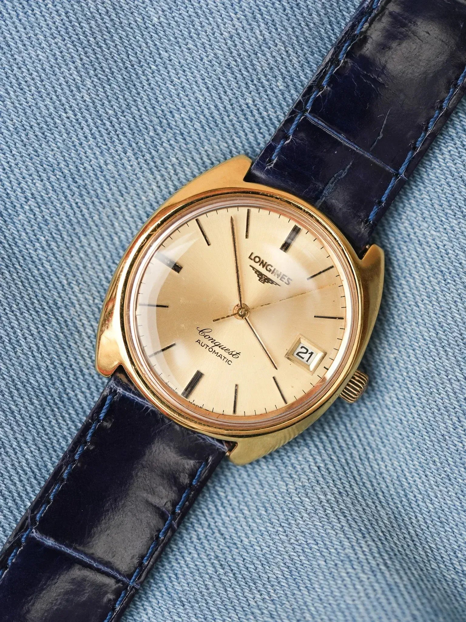 Longines - Monobloc Conquest plaqué or - 1990s - Atelier Victor