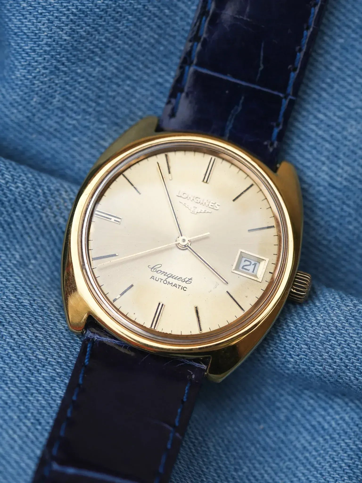 Longines - Monobloc Conquest plaqué or - 1990s - Atelier Victor