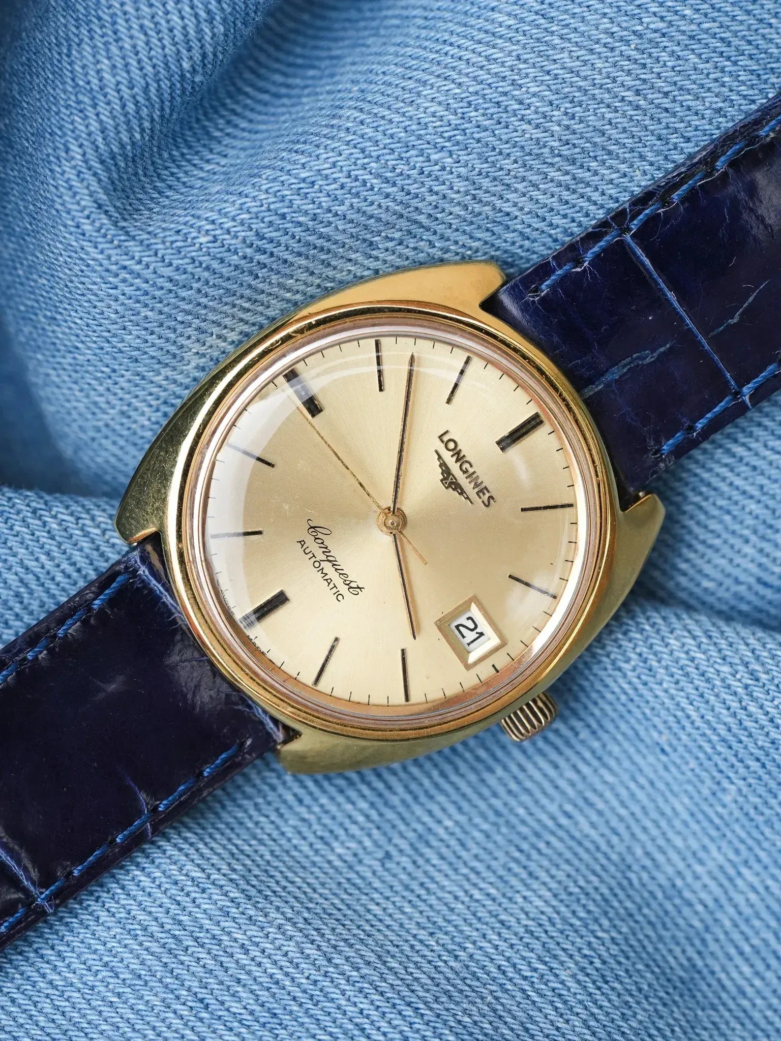 Longines - Monobloc Conquest plaqué or - 1990s - Atelier Victor