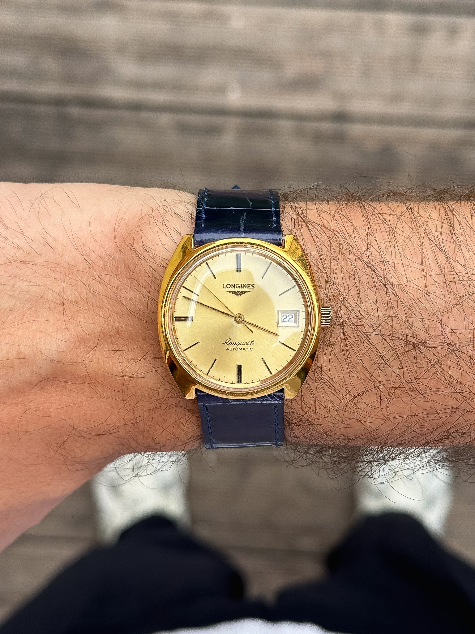 Longines - Monobloc Conquest plaqué or - 1990s - Atelier Victor - Vintage Shop
