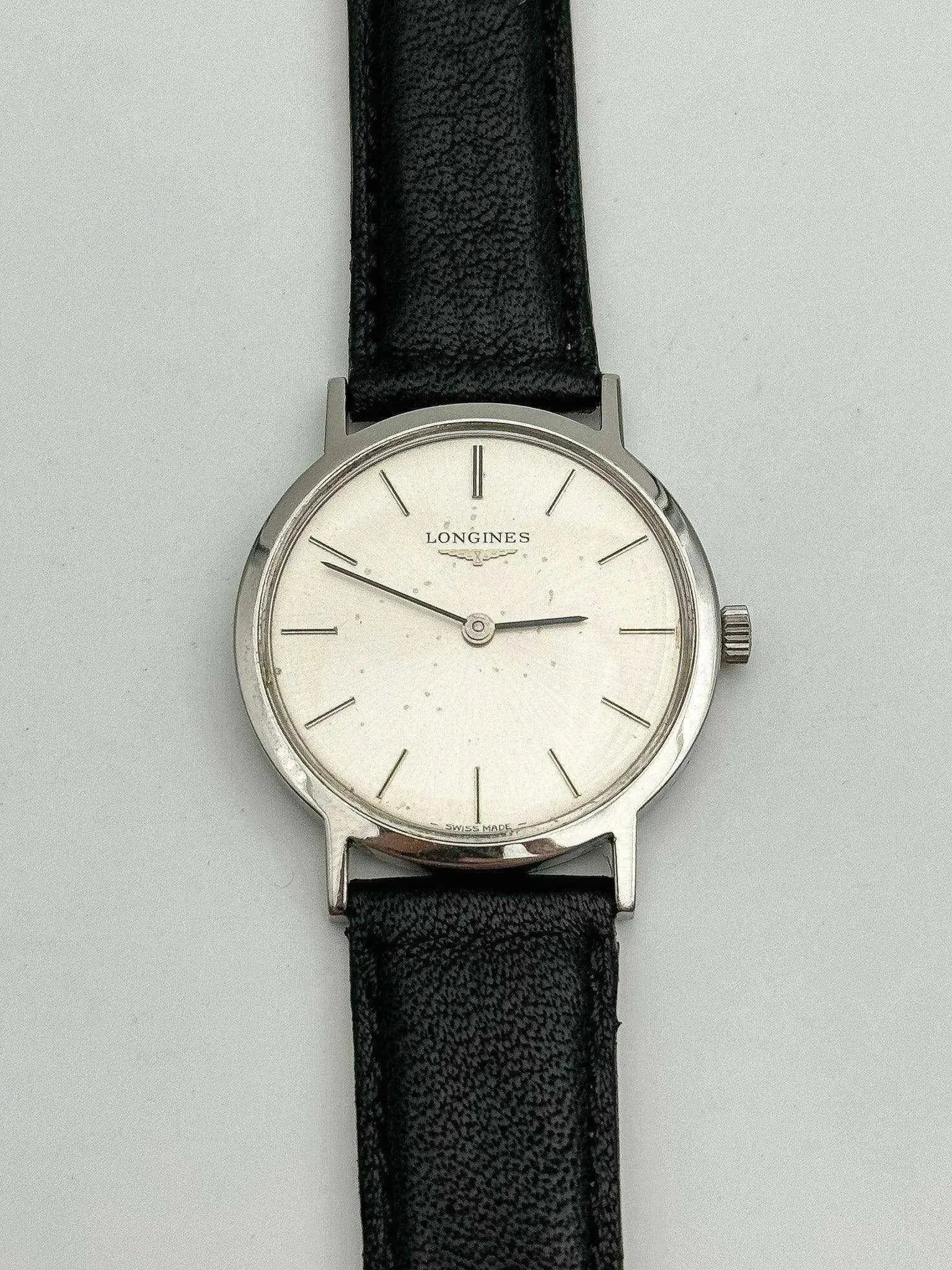 Longines - Montre habillée mécanique Index Noir - 1975 - Atelier Victor - Vintage Shop