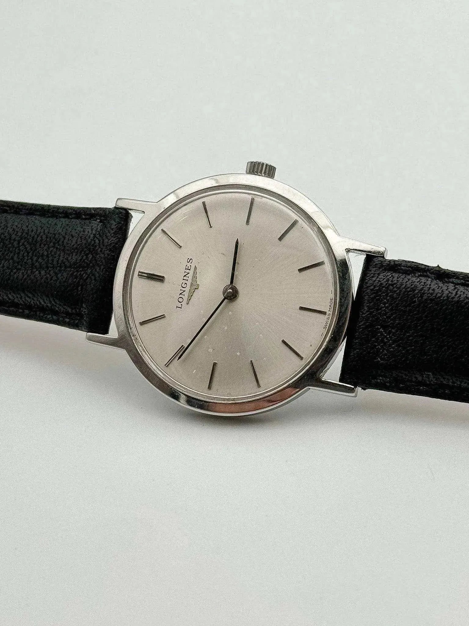 Longines - Montre habillée mécanique Index Noir - 1975 - Atelier Victor - Vintage Shop