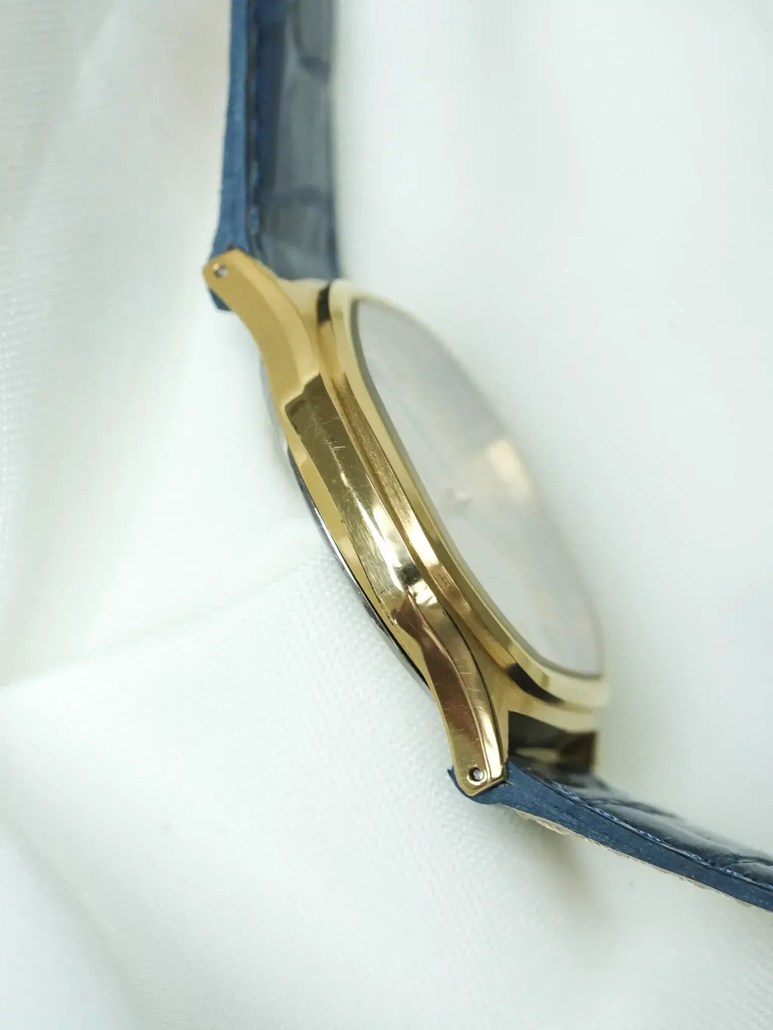 Longines - Octogonale Plaqué or Cadran Lin date - 1980s - Atelier Victor