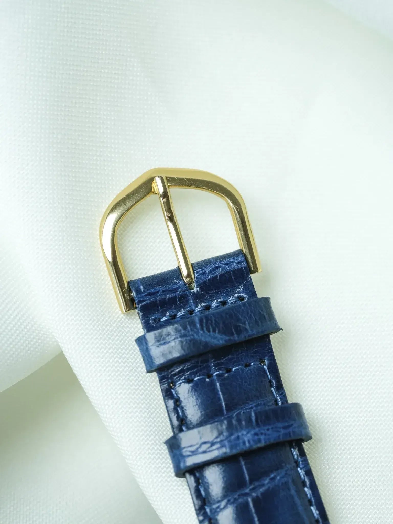Longines - Octogonale Plaqué or Cadran Lin date - 1980s - Atelier Victor