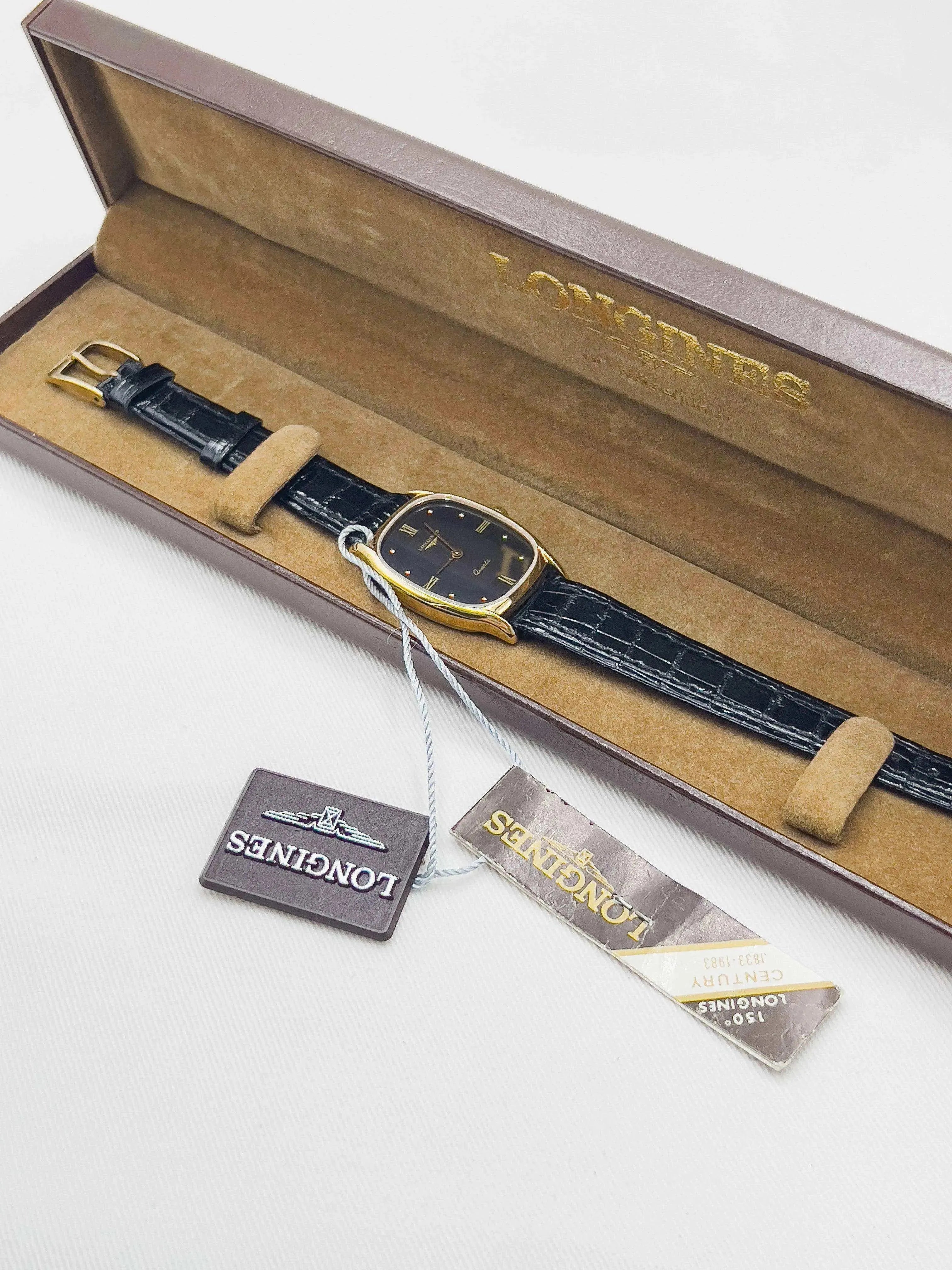Longines - Onyx Dress Watch NOS w/ box - 1985 - Atelier Victor Paris - Vintage Watch Shop Dubai