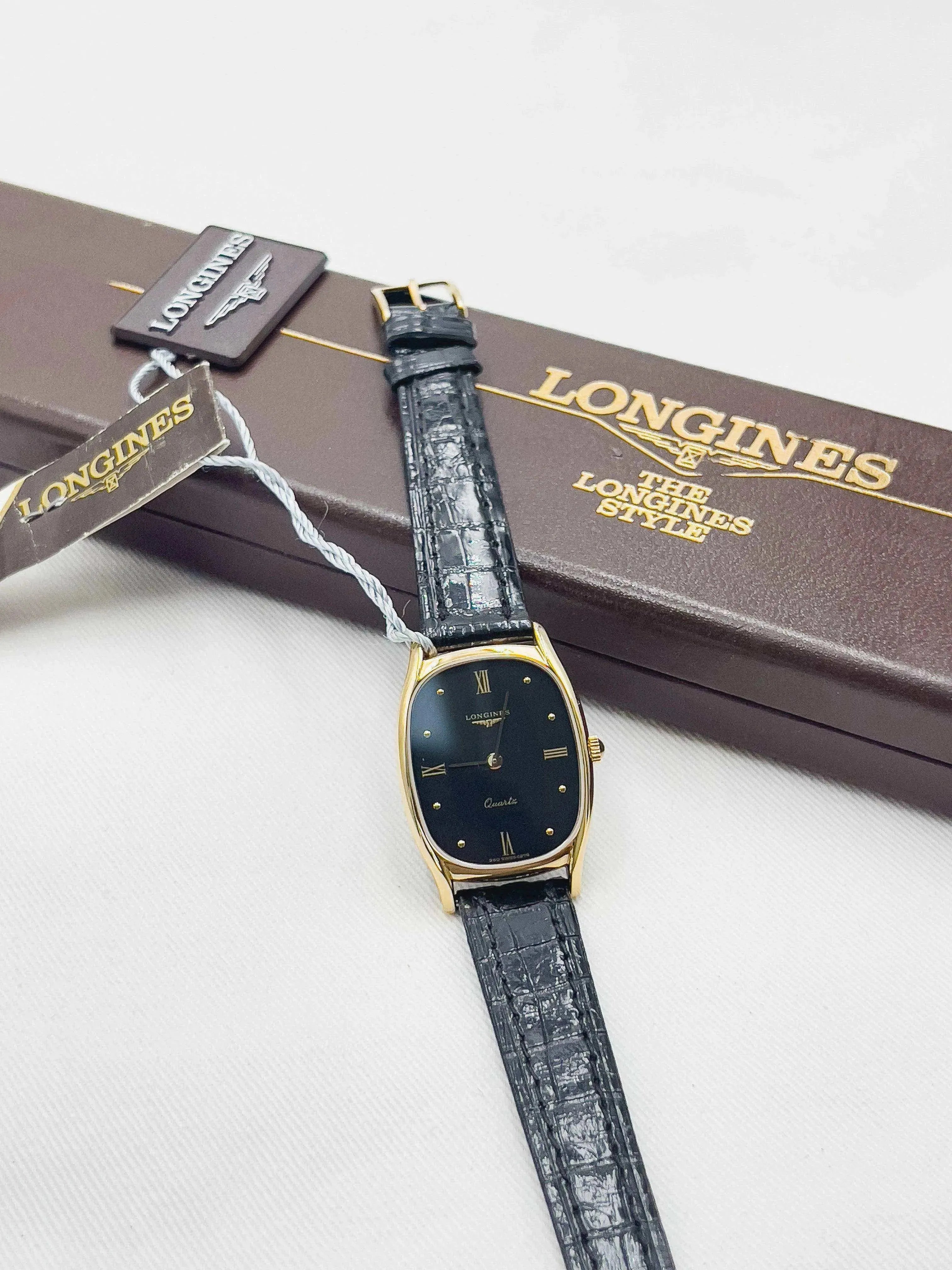 Longines - Onyx Dress Watch NOS w/ box - 1985 - Atelier Victor Paris - Vintage Watch Shop Dubai