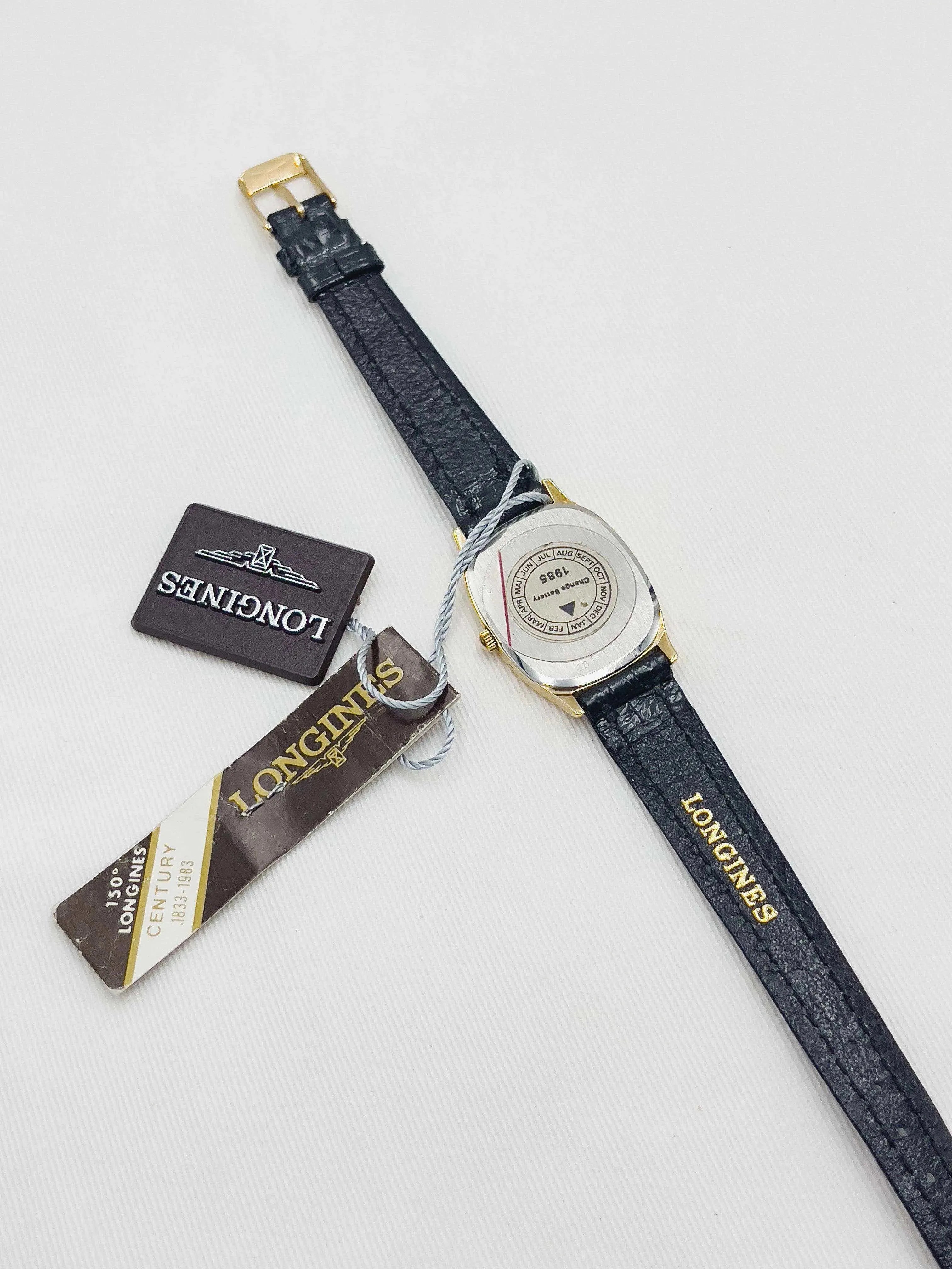 Longines - Onyx Dress Watch NOS w/ box - 1985 - Atelier Victor Paris - Vintage Watch Shop Dubai