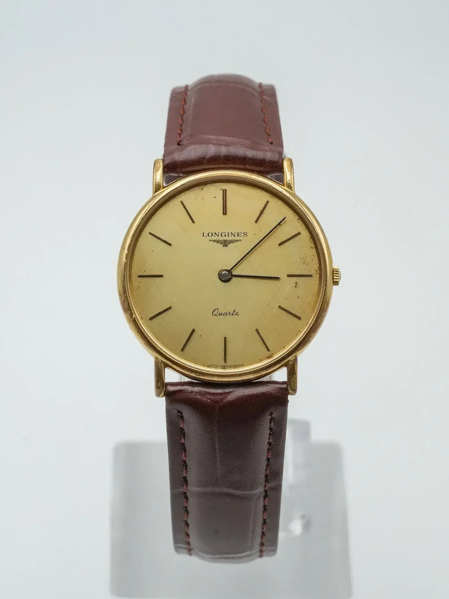 Longines - Plaqué Or Cadran lin Quartz - 1980s - Atelier Victor