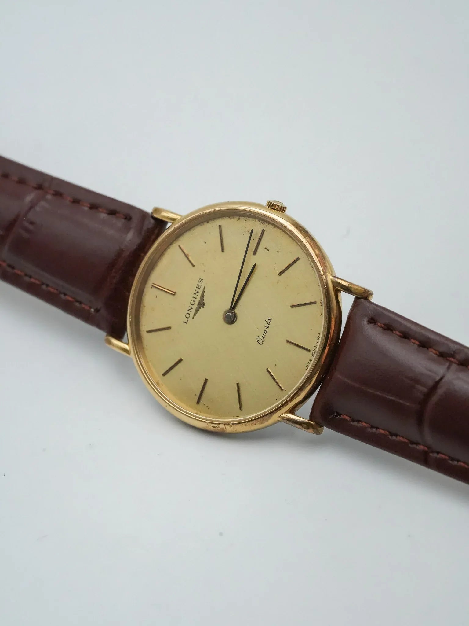 Longines - Plaqué Or Cadran lin Quartz - 1980s - Atelier Victor