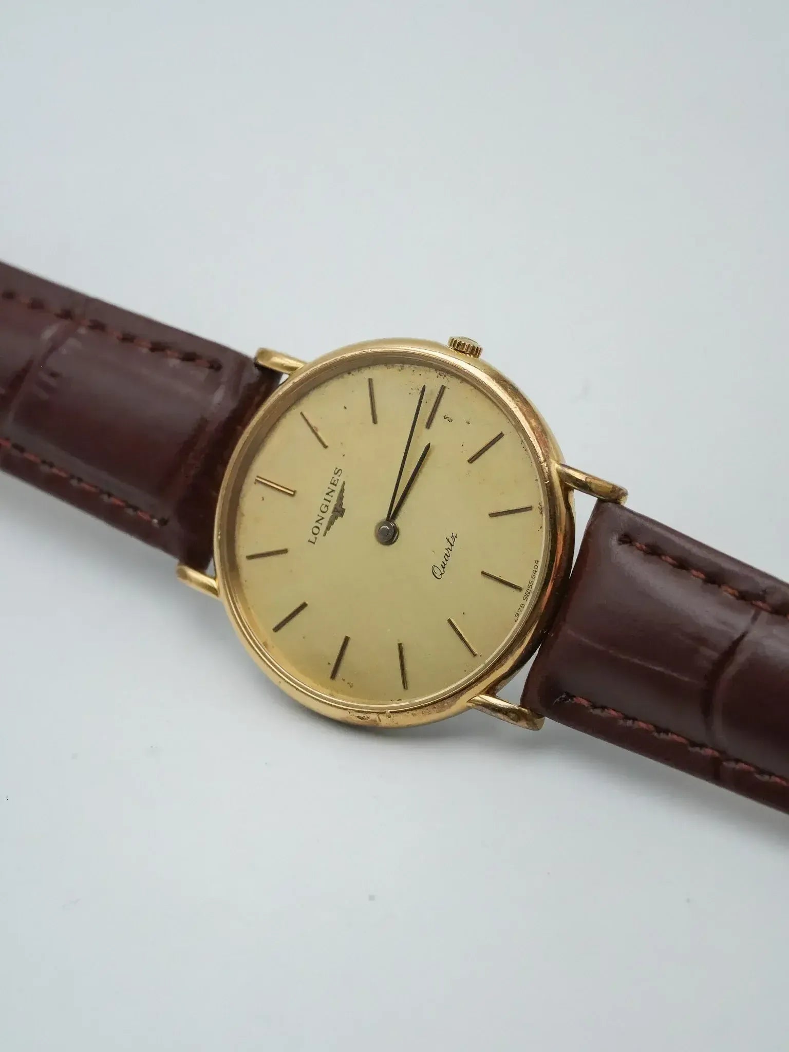 Longines - Plaqué Or Cadran lin Quartz - 1980s - Atelier Victor