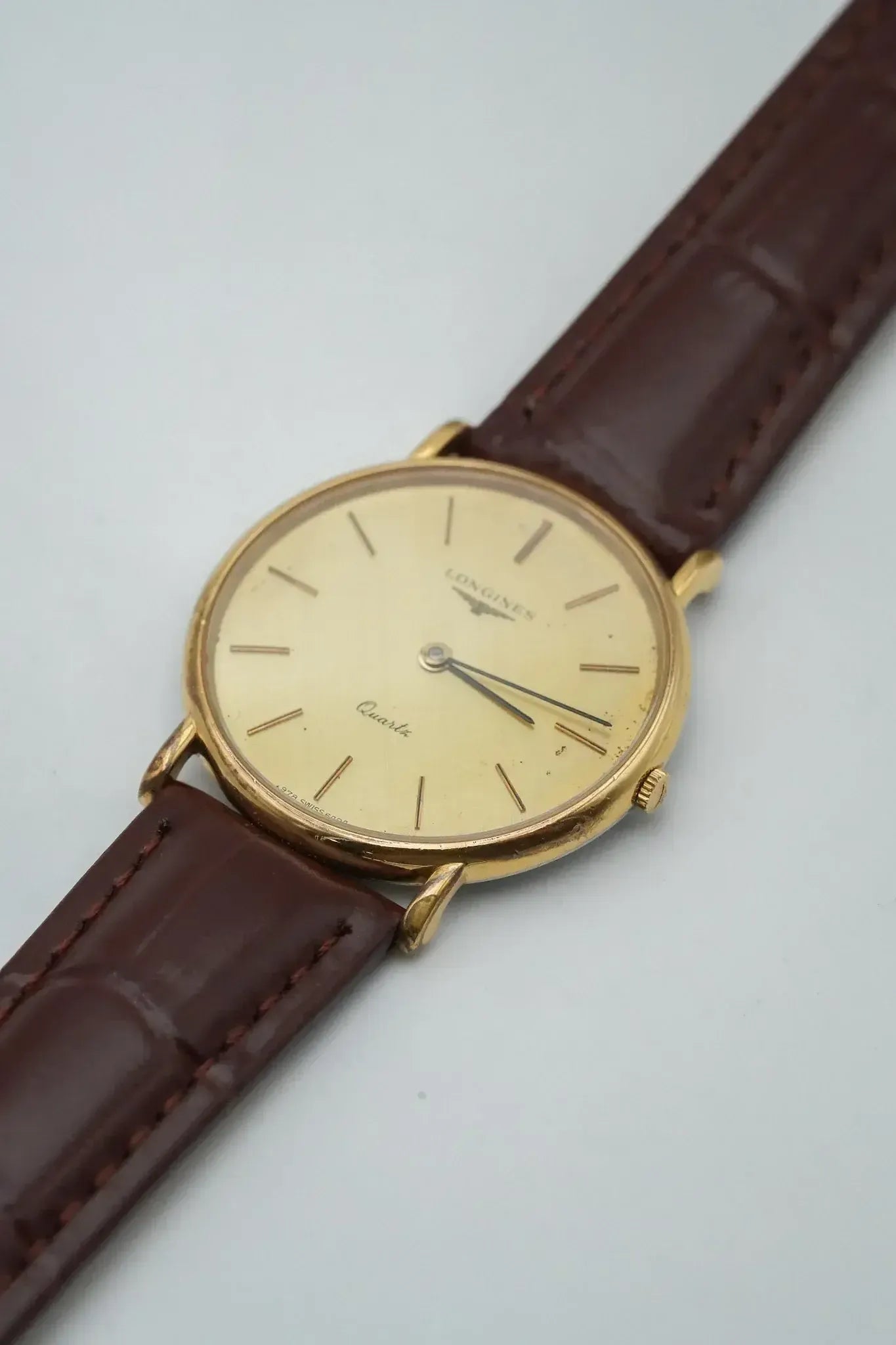 Longines - Plaqué Or Cadran lin Quartz - 1980s - Atelier Victor