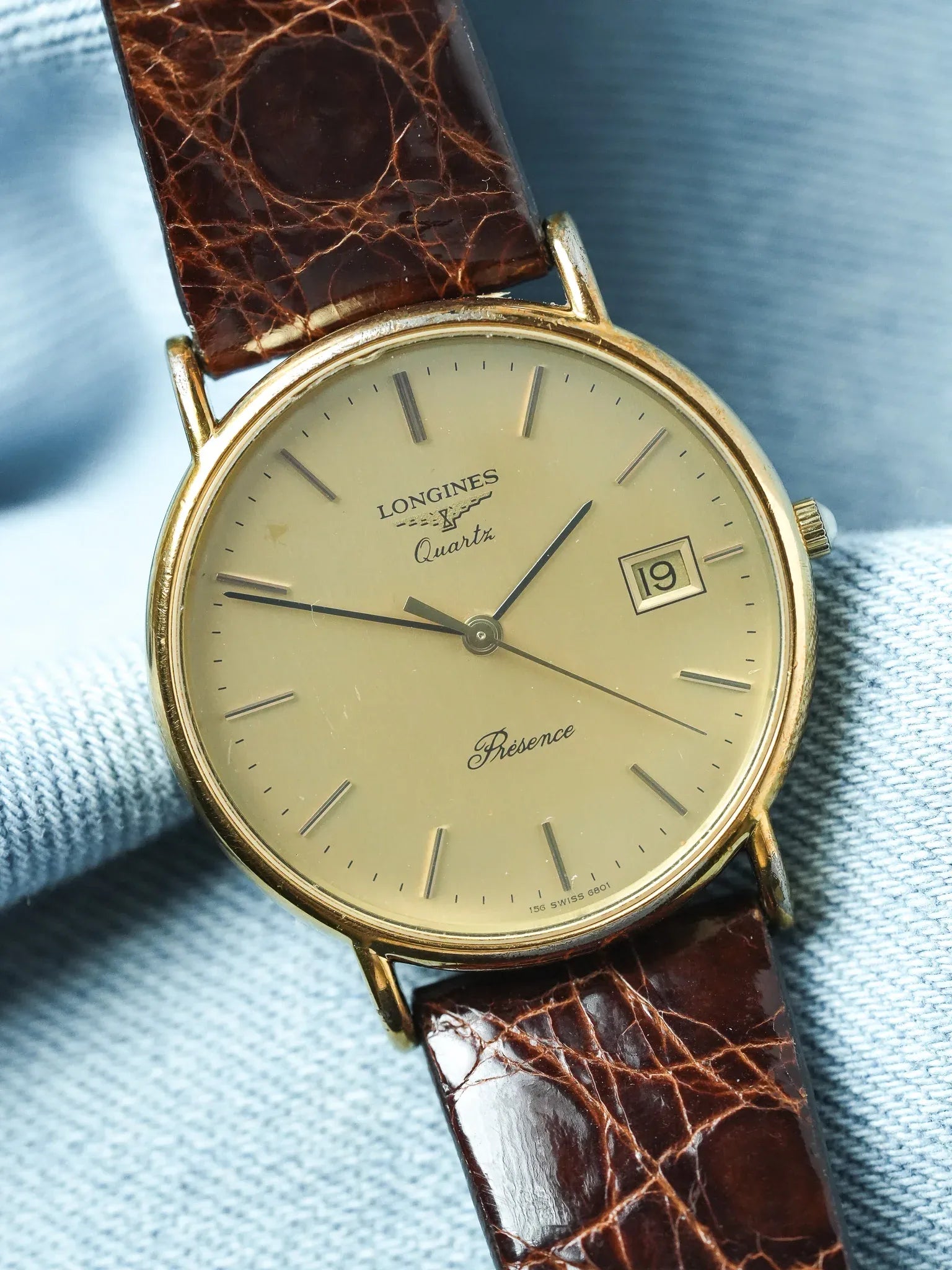Longines - Presence Or Extra Plate Date Quartz - 1980s - Atelier Victor - Vintage Shop