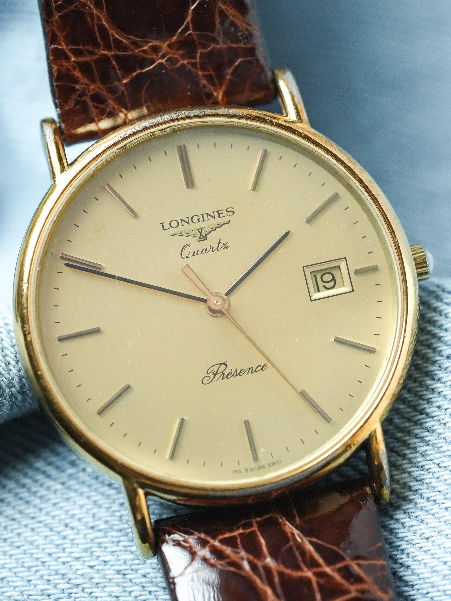 Longines - Presence Or Extra Plate Date Quartz - 1980s - Atelier Victor - Vintage Shop