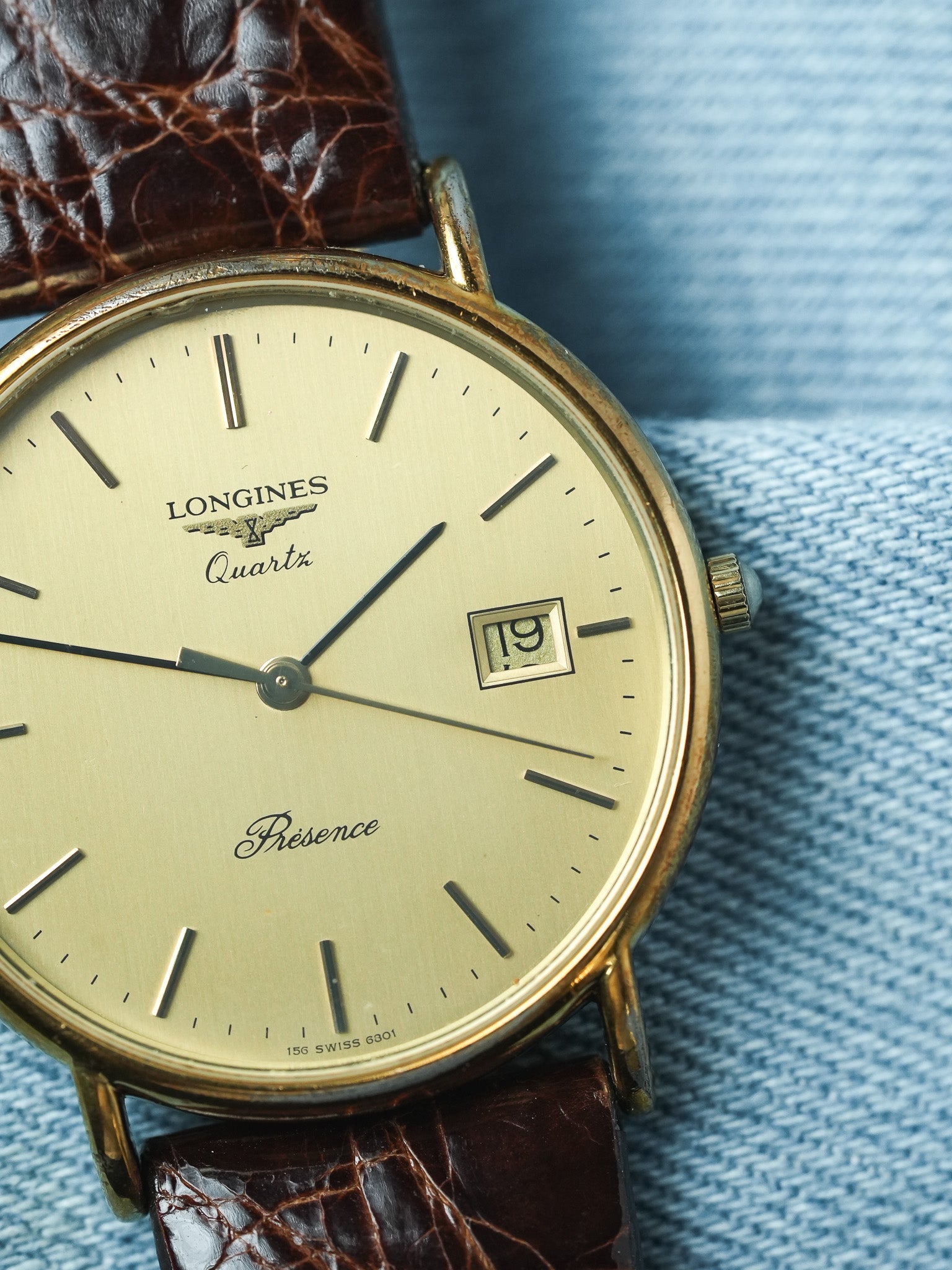 Longines - Presence Or Extra Plate Date Quartz - 1980s - Atelier Victor - Vintage Shop