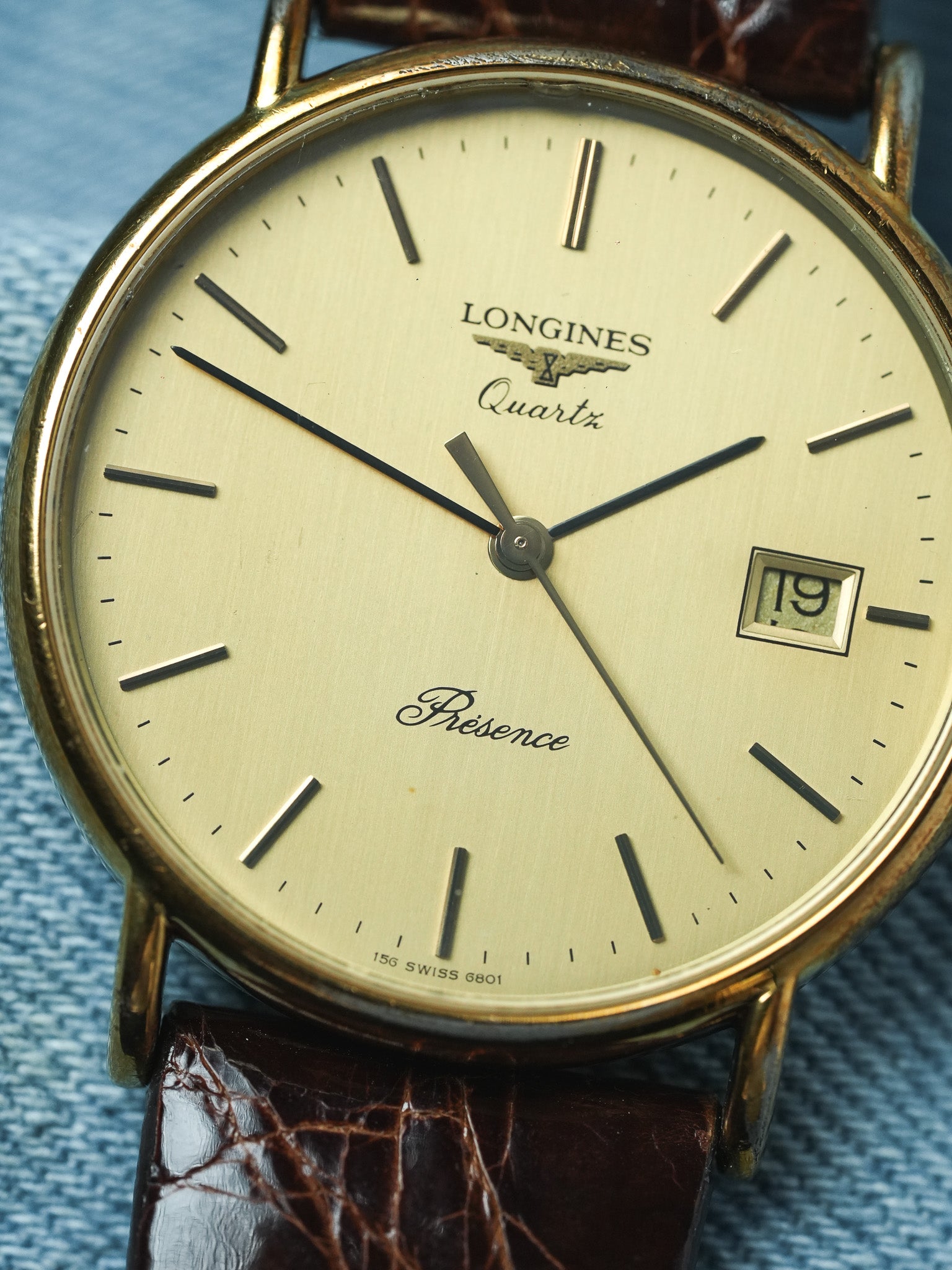 Longines - Presence Or Extra Plate Date Quartz - 1980s - Atelier Victor - Vintage Shop