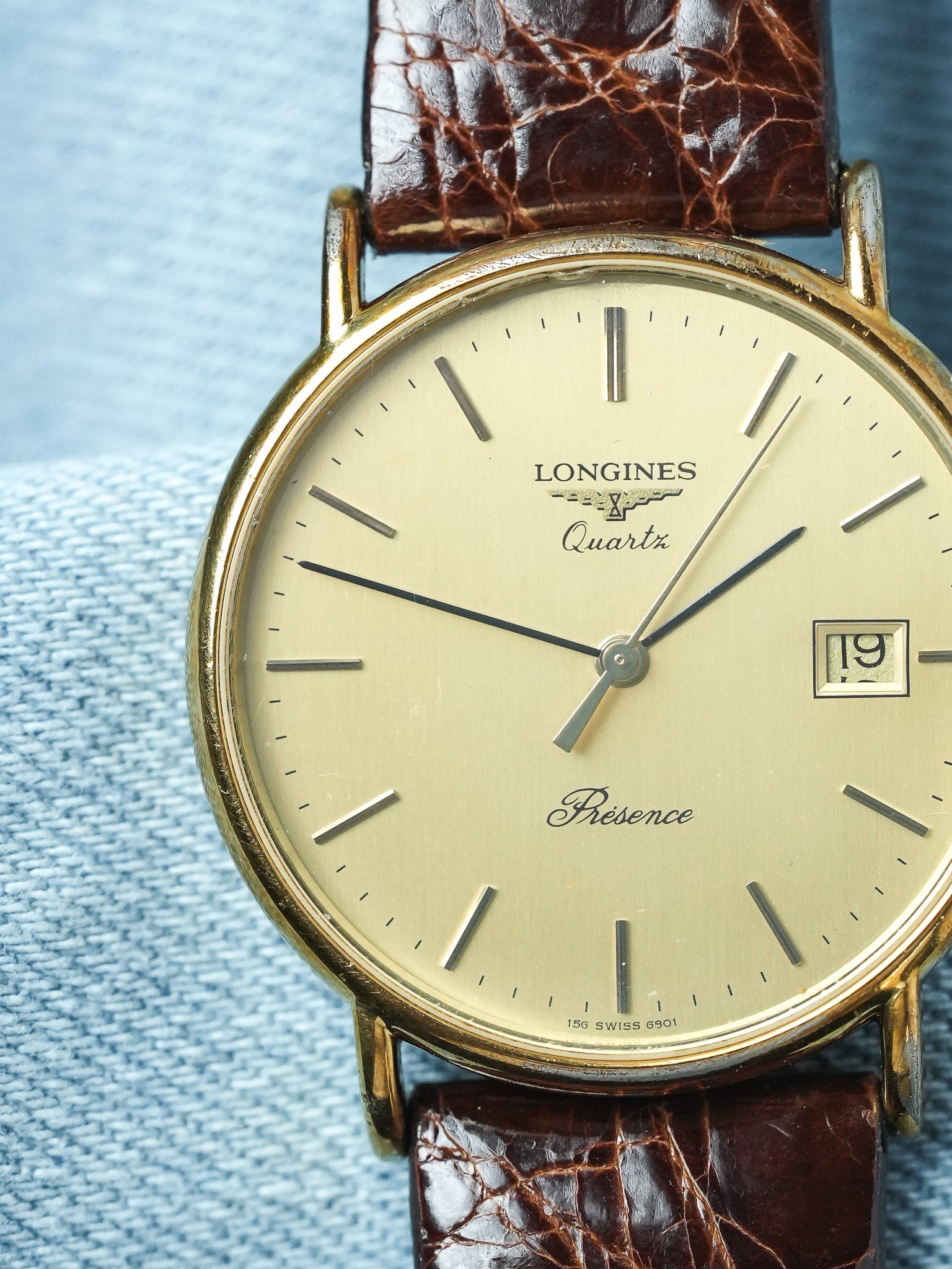 Longines - Presence Or Extra Plate Date Quartz - 1980s - Atelier Victor - Vintage Shop