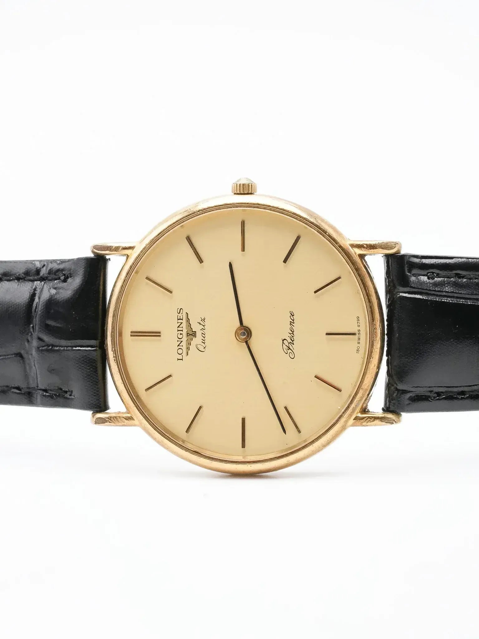 Longines - Présence Or Montre habillée Cadran Or- 1980s - Atelier Victor