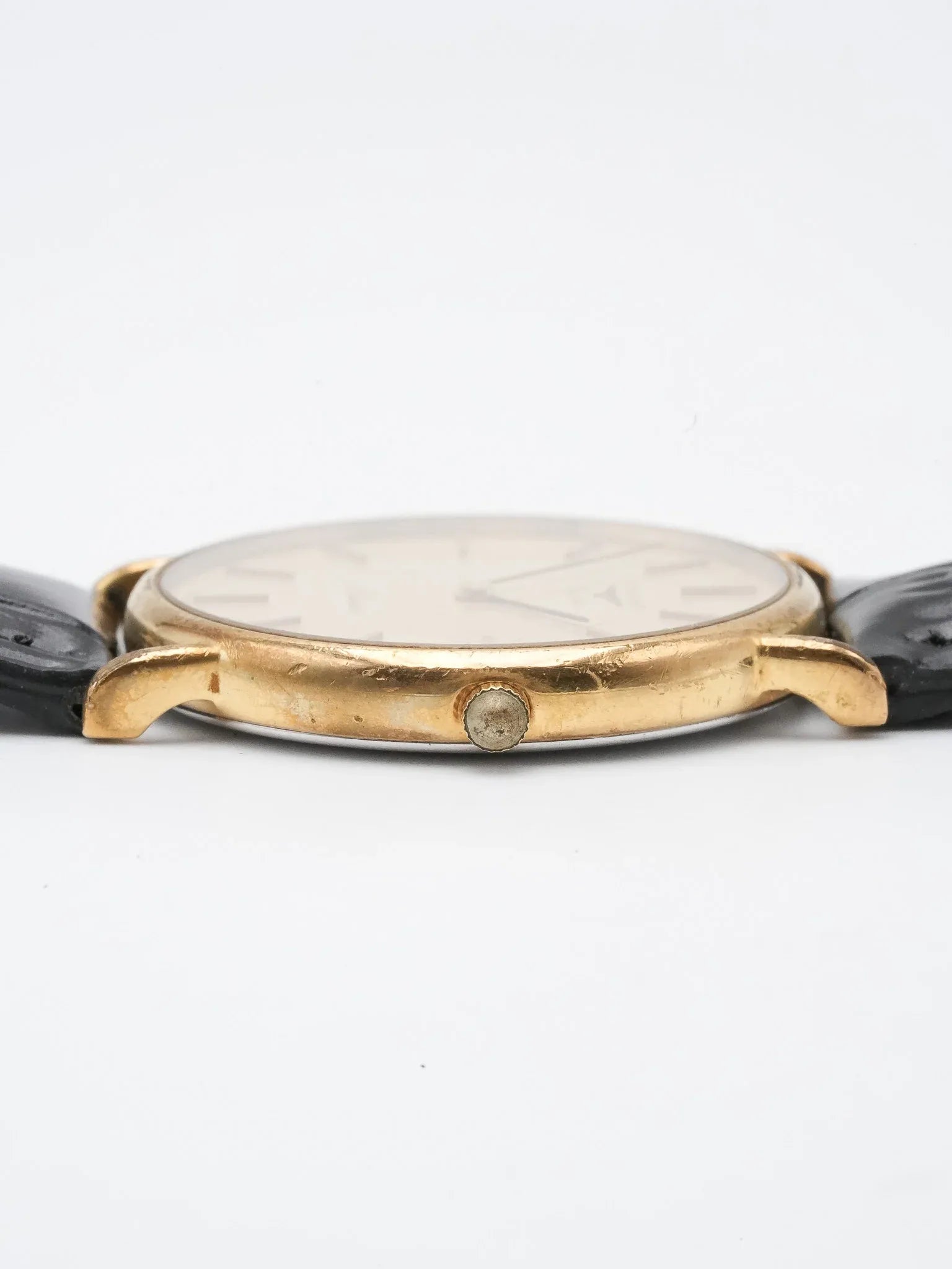 Longines - Présence Or Montre habillée Cadran Or- 1980s - Atelier Victor - Vintage Shop
