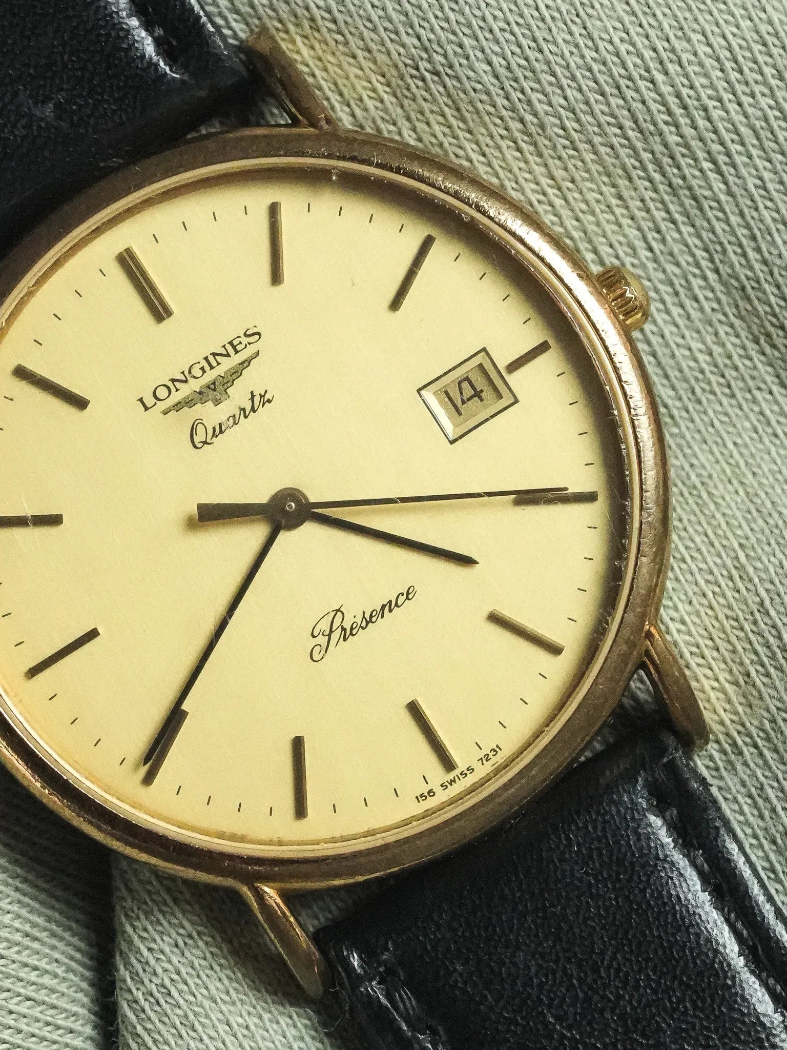 Longines - Presence Ronde Or date - 1980s - Atelier Victor