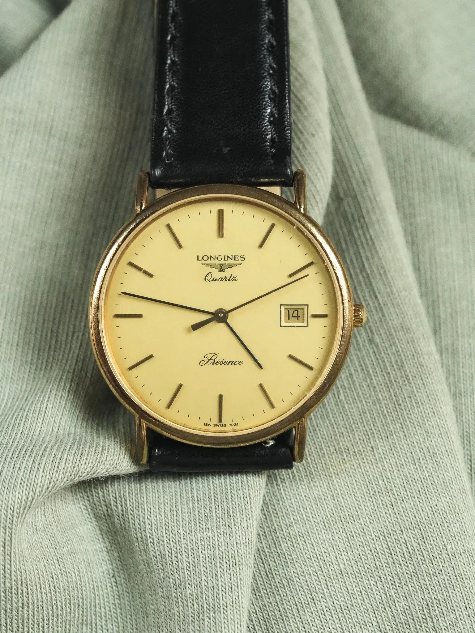 Longines - Presence Ronde Or date - 1980s - Atelier Victor