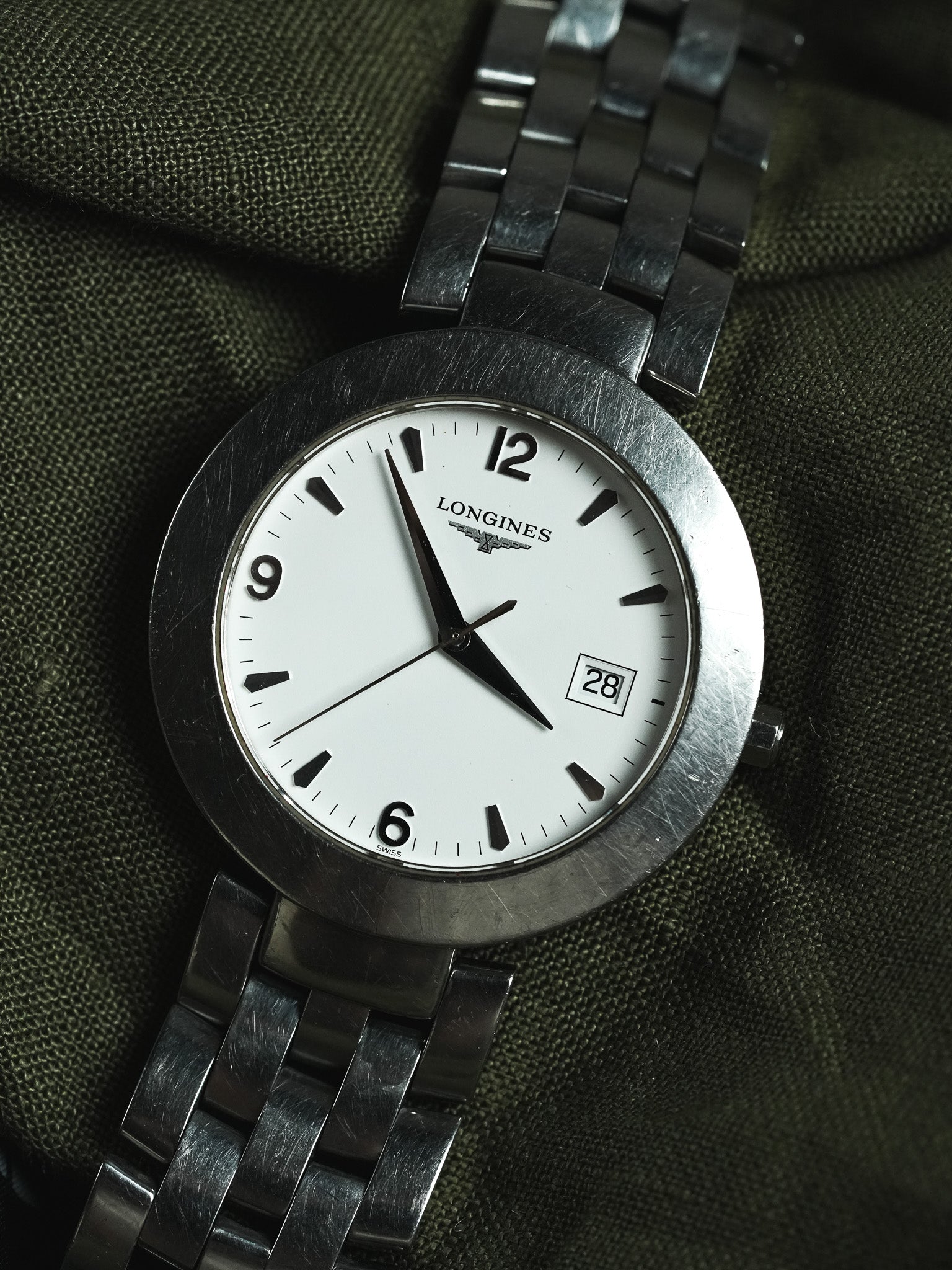 Longines - Ronde Acier Quartz 37mm - 1990s - Atelier Victor - Vintage Shop