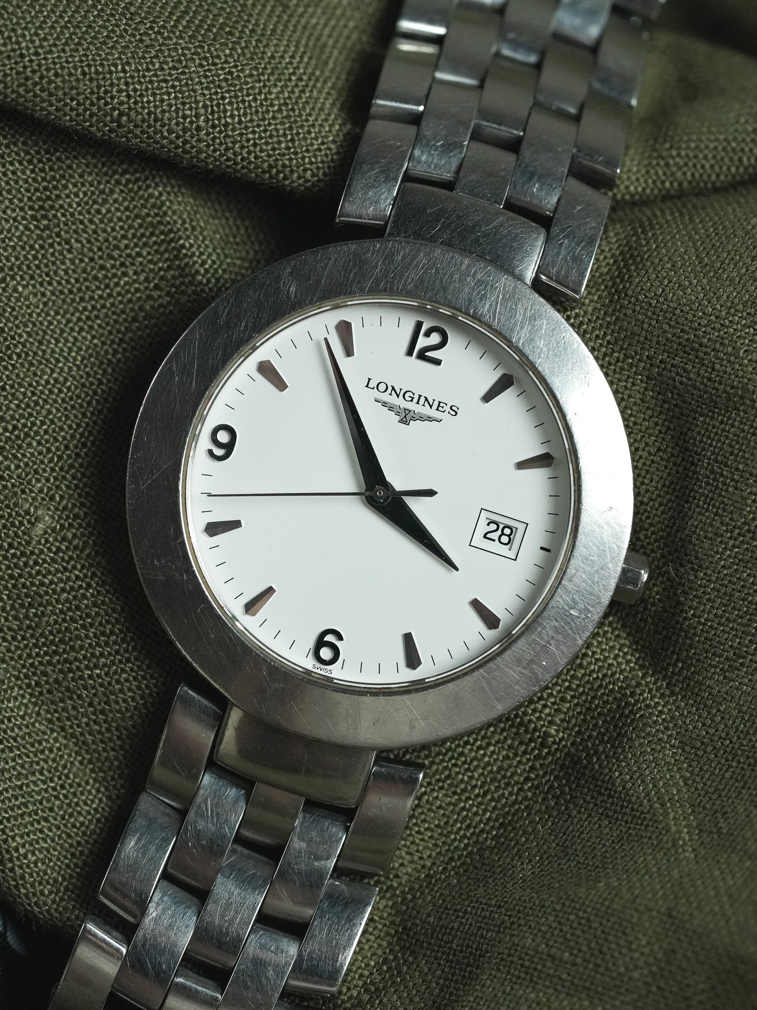 Longines - Ronde Acier Quartz 37mm - 1990s - Atelier Victor - Vintage Shop