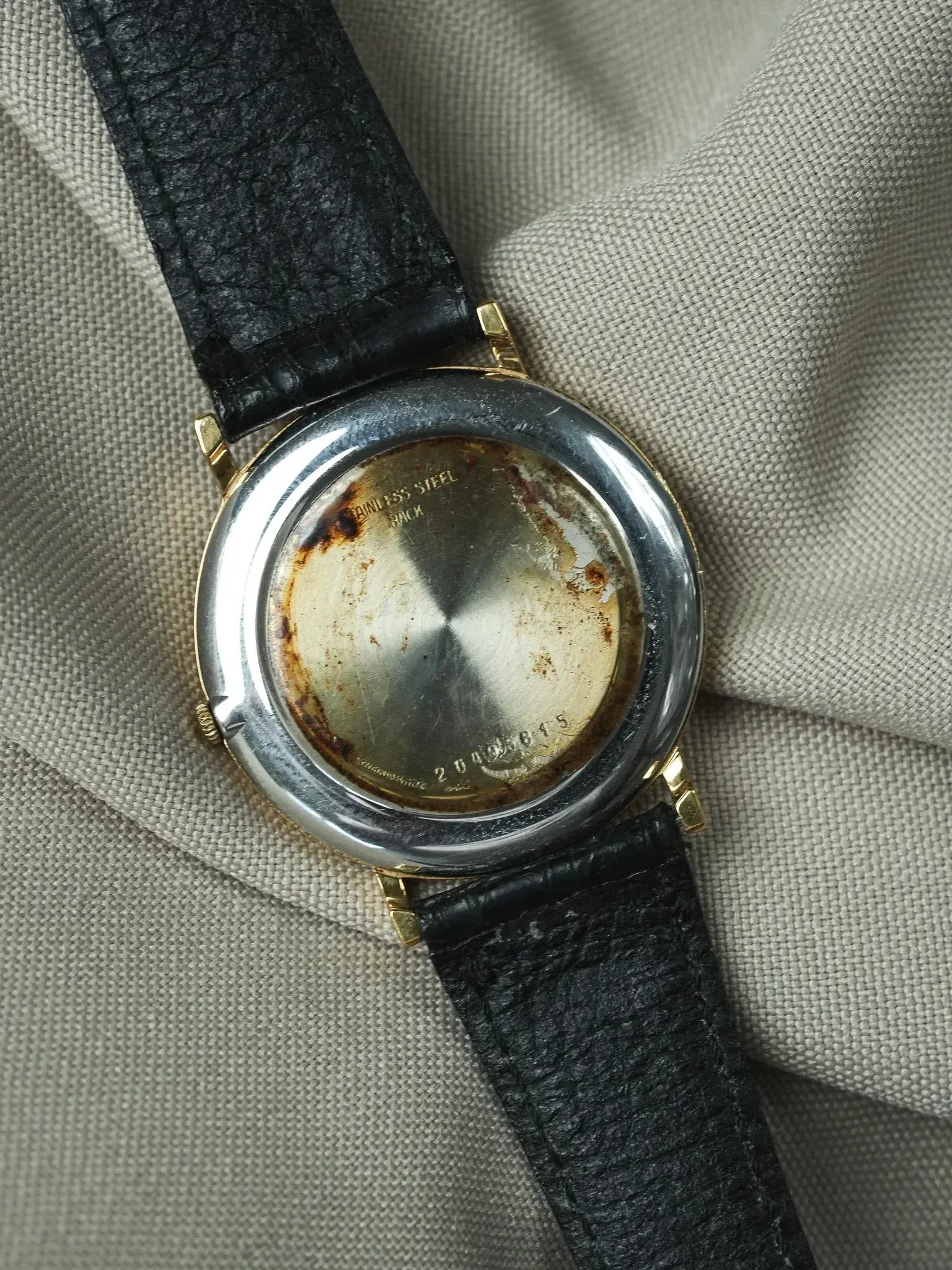 Longines - Ronde Noir Date Plaqué or - 1980s - Atelier Victor