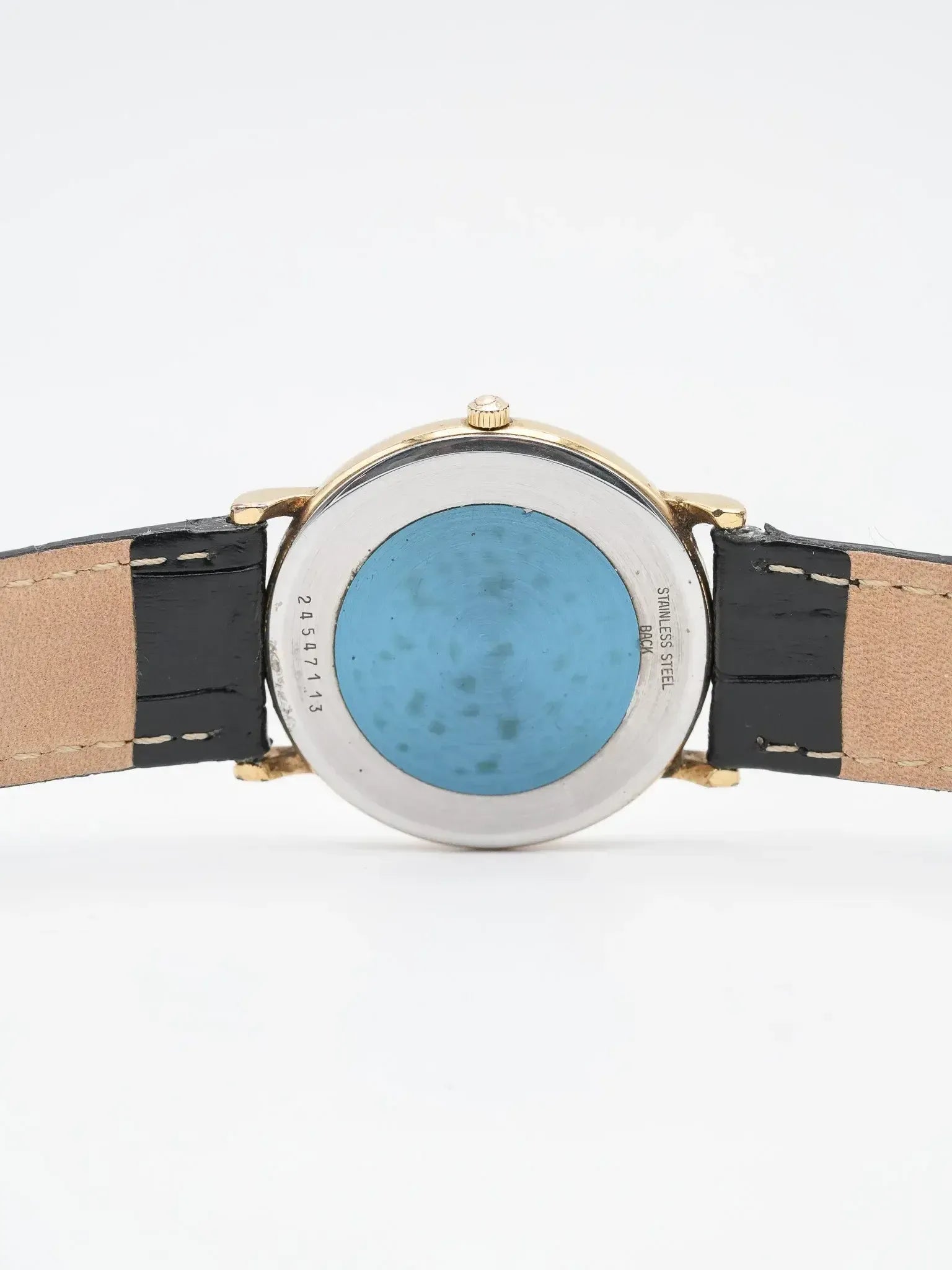 Longines - Ronde plaqué or lin - 1980s - Atelier Victor