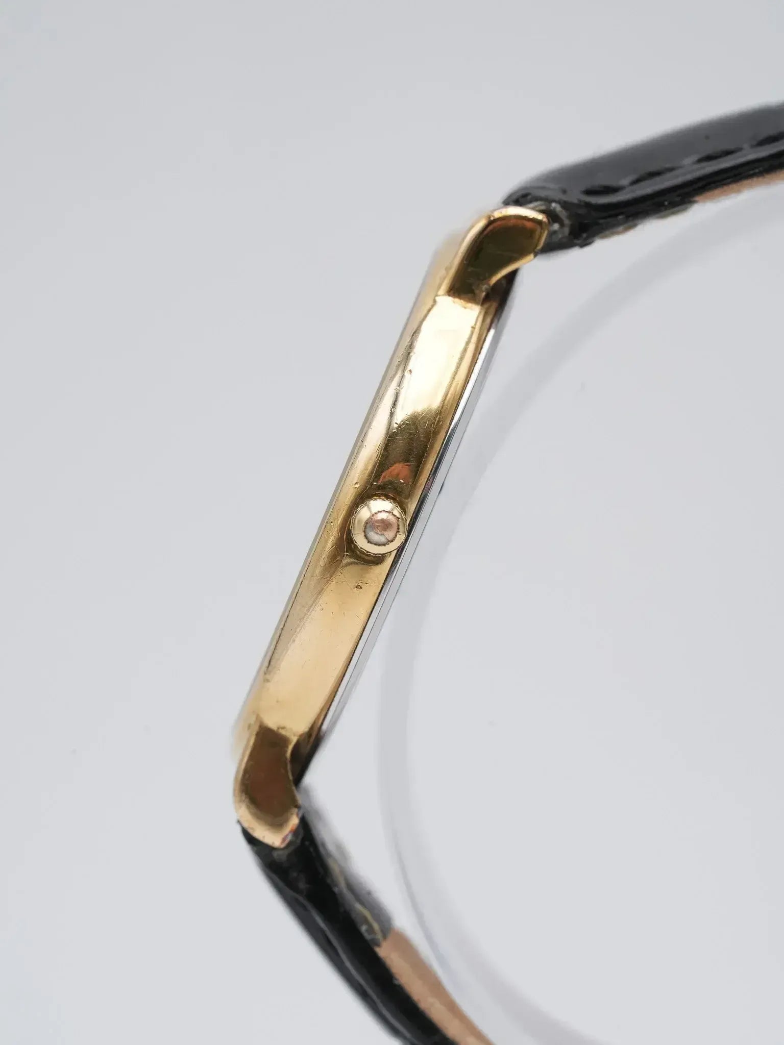 Longines - Ronde plaqué or lin - 1980s - Atelier Victor