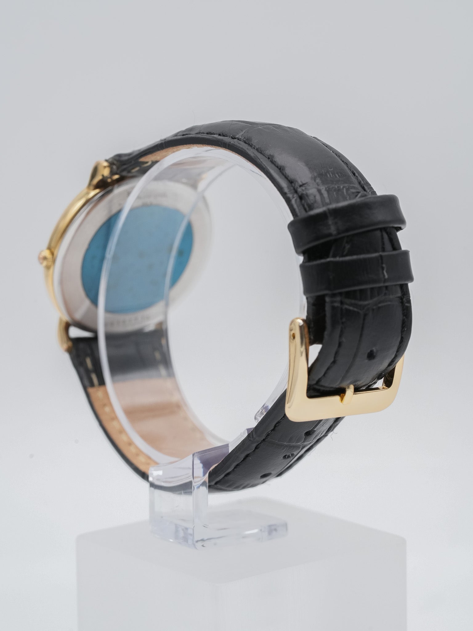 Longines - Ronde plaqué or lin - 1980s - Atelier Victor - Vintage Shop