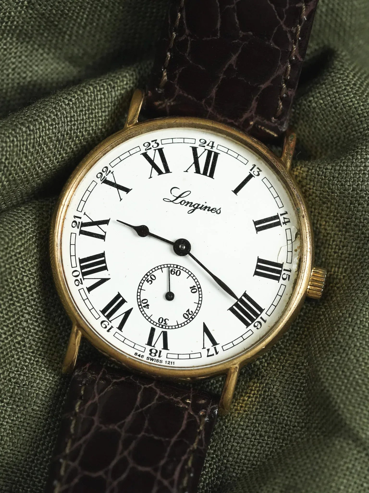 Longines - Style Ancien Romain Remontage manuel - 1970s - Atelier Victor - Vintage Shop