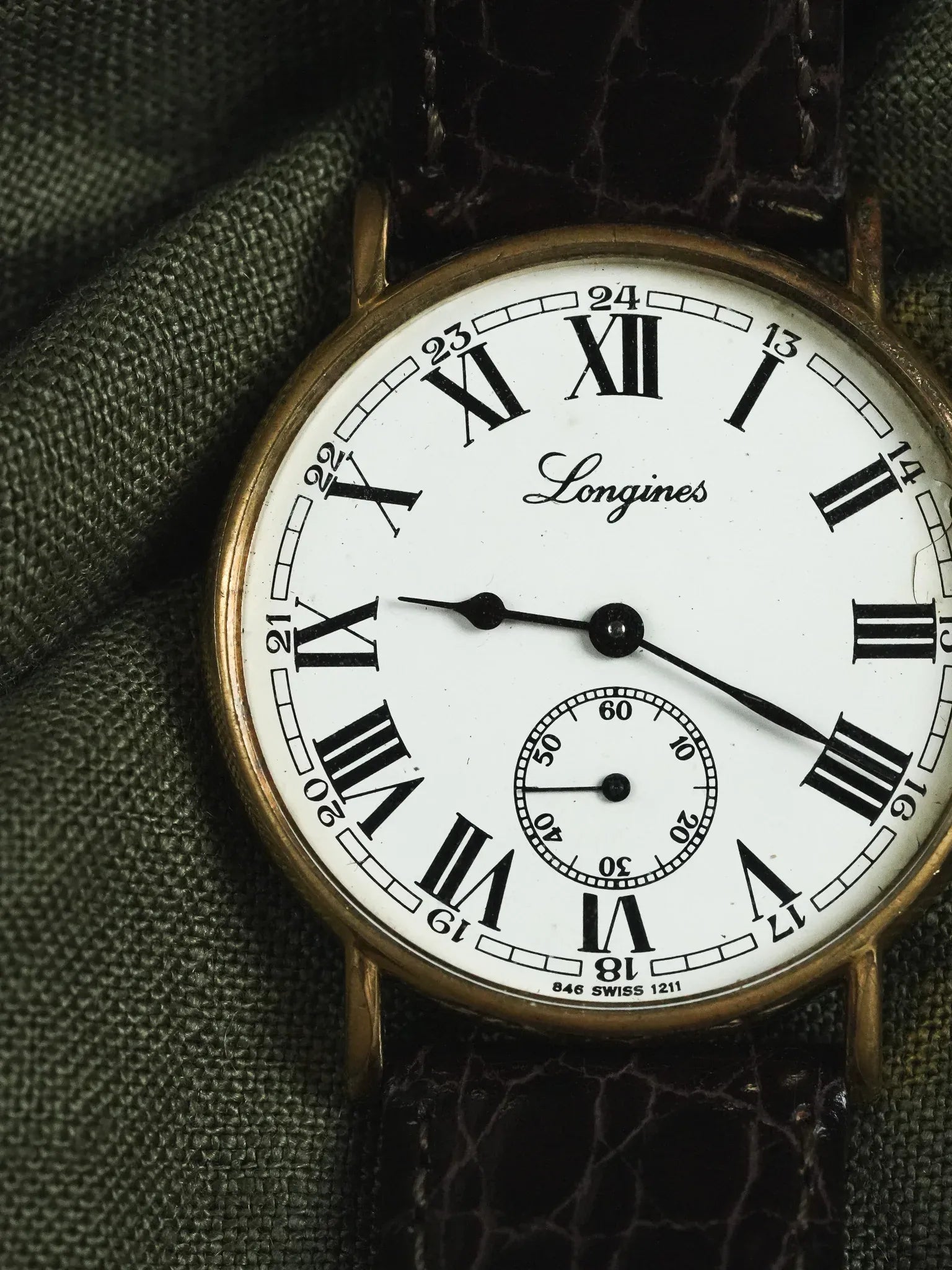 Longines - Style Ancien Romain Remontage manuel - 1970s - Atelier Victor - Vintage Shop