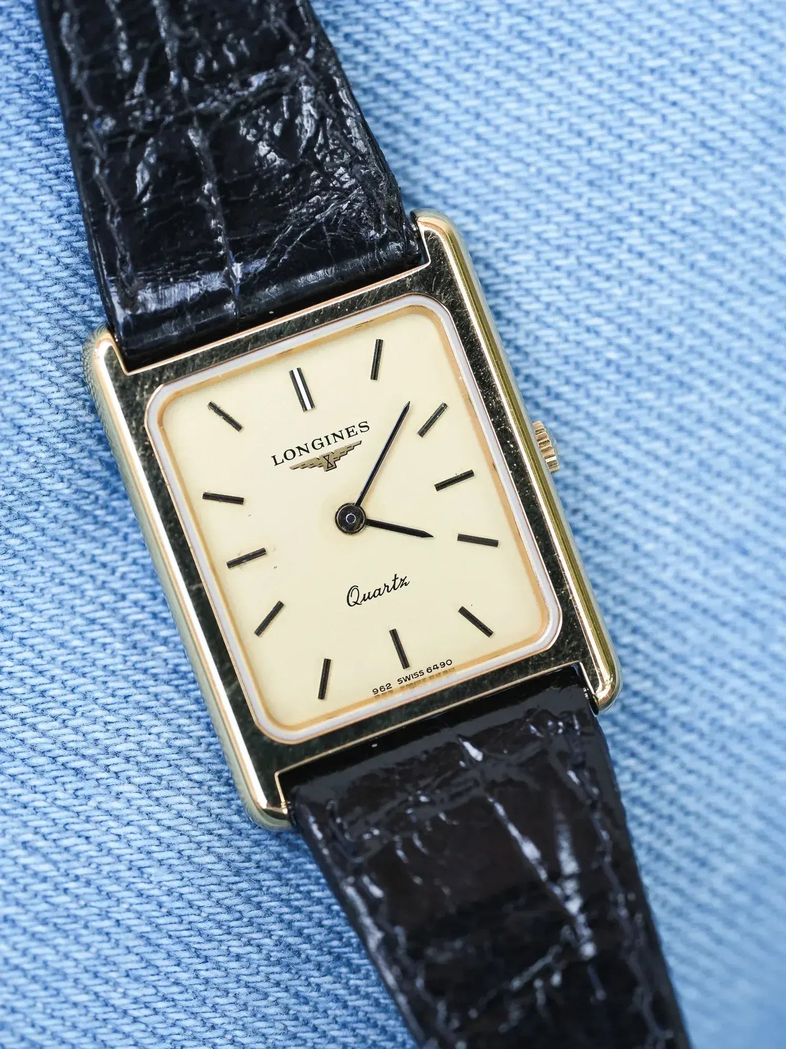 Longines - Tank Plaqué or Femme - 1980s - Atelier Victor