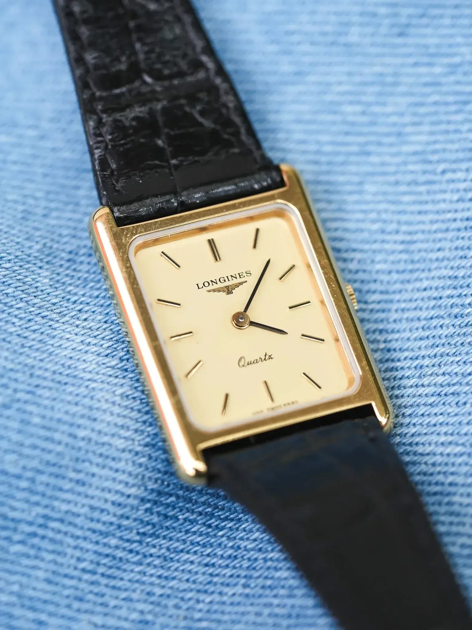 Longines - Tank Plaqué or Femme - 1980s - Atelier Victor