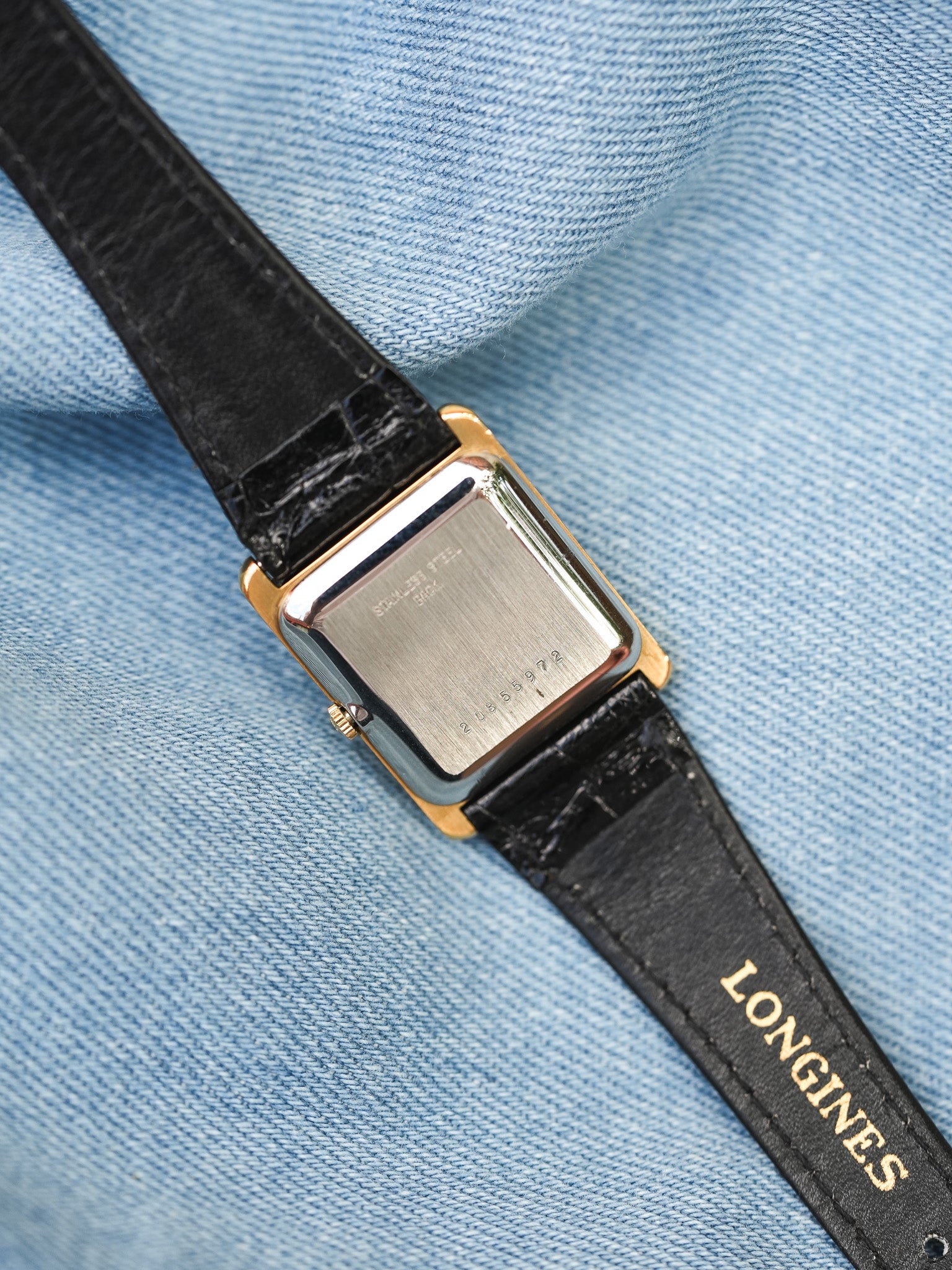 Longines - Tank Plaqué or Femme - 1980s - Atelier Victor - Vintage Shop