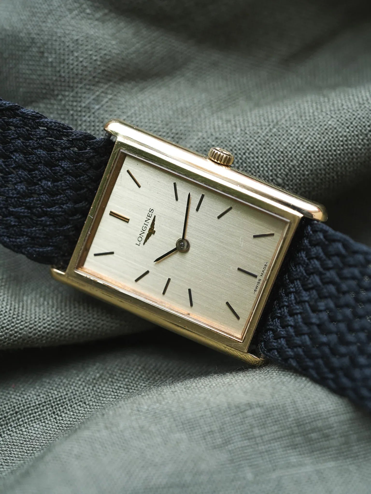 Longines - Tank XL Plaqué or - 1980s - Atelier Victor - Vintage Shop