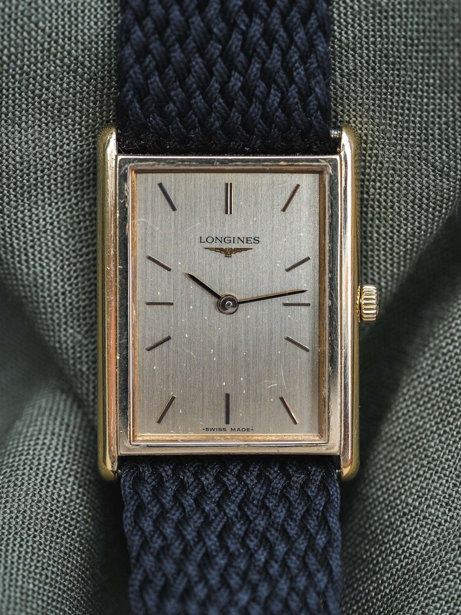 Longines - Tank XL Plaqué or - 1980s - Atelier Victor - Vintage Shop